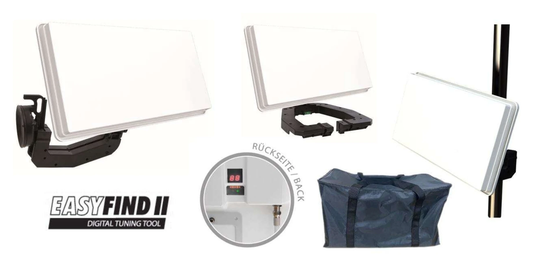 Easyfind Traveller Kit II Satelliten Flachantenne