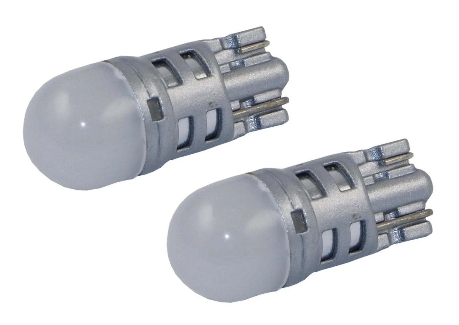 2x ampoules LED à culot en verre 360° 12V blanches