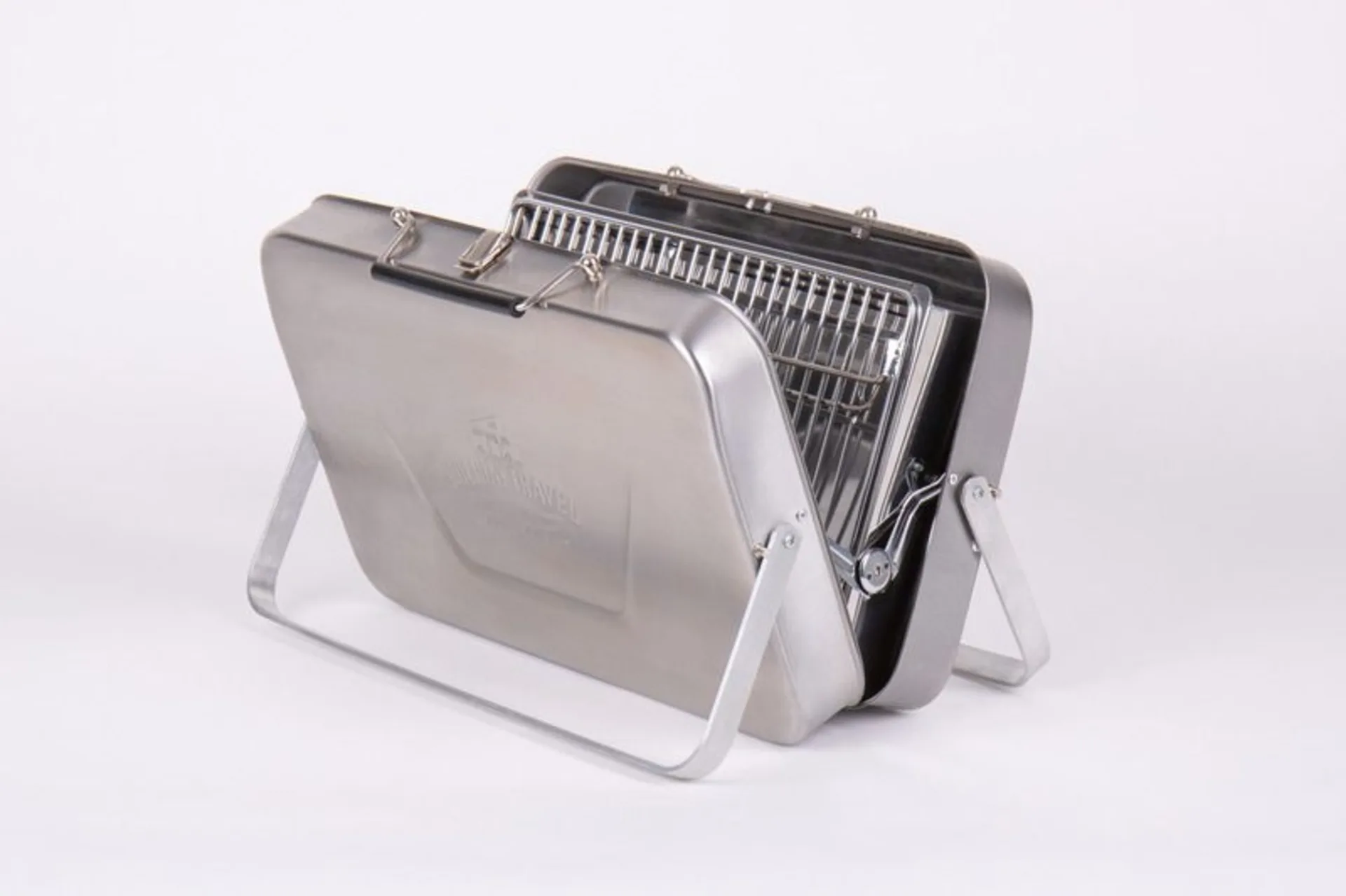 Barbecue à valise en acier inoxydable au charbon de bois
