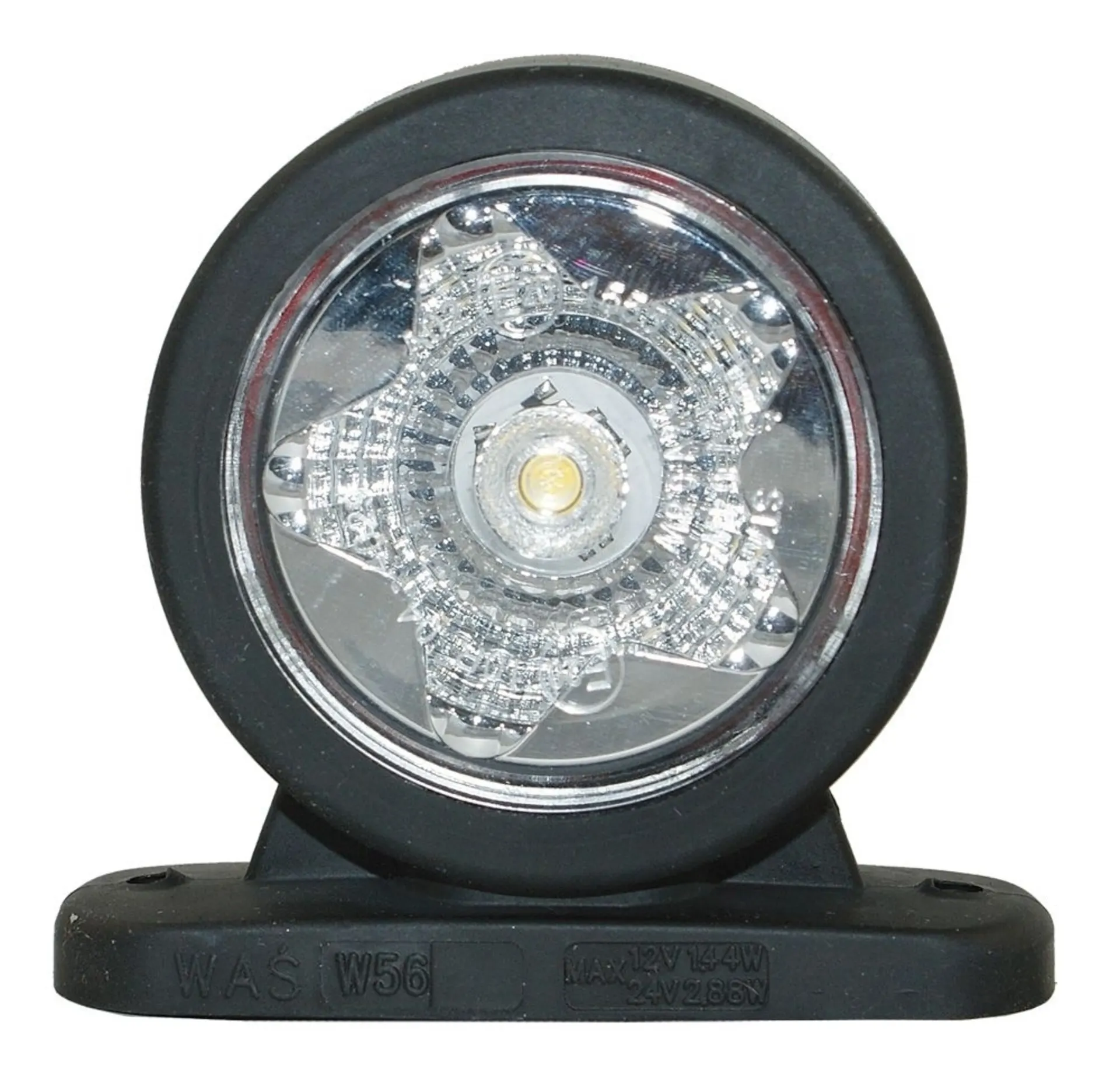 WAS - LED-Umrissleuchte STAR 12/24 V L/R 75 x 68 mm, IP68, Kabel 340 mm WAS - LED-Umrissleuchte STAR 12/24 V L/R 75 x 68 mm, IP68, Kabel 340 mm