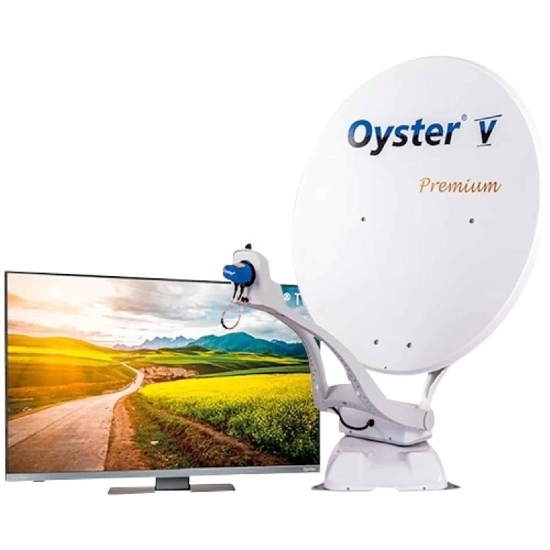 Ten HaaftOyster V 85 Premium Twin Skew système satellite y compris la télévision 21,5