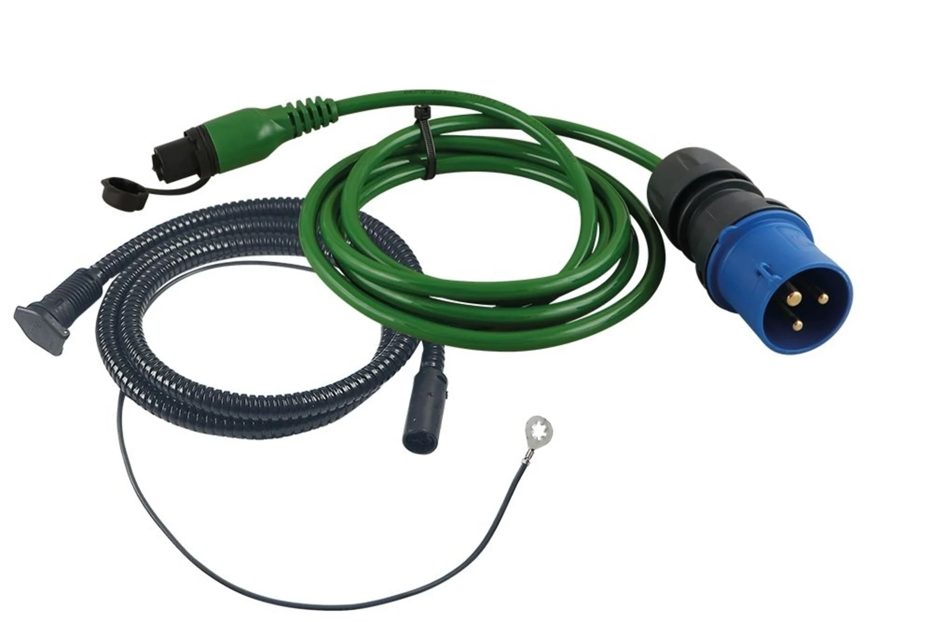 DEFA - 230 VAC Anschluss-Set 2.5 m mit CEE-Stecker Eingangskabel 1.5 m, Anschlusskabel 2.5 m