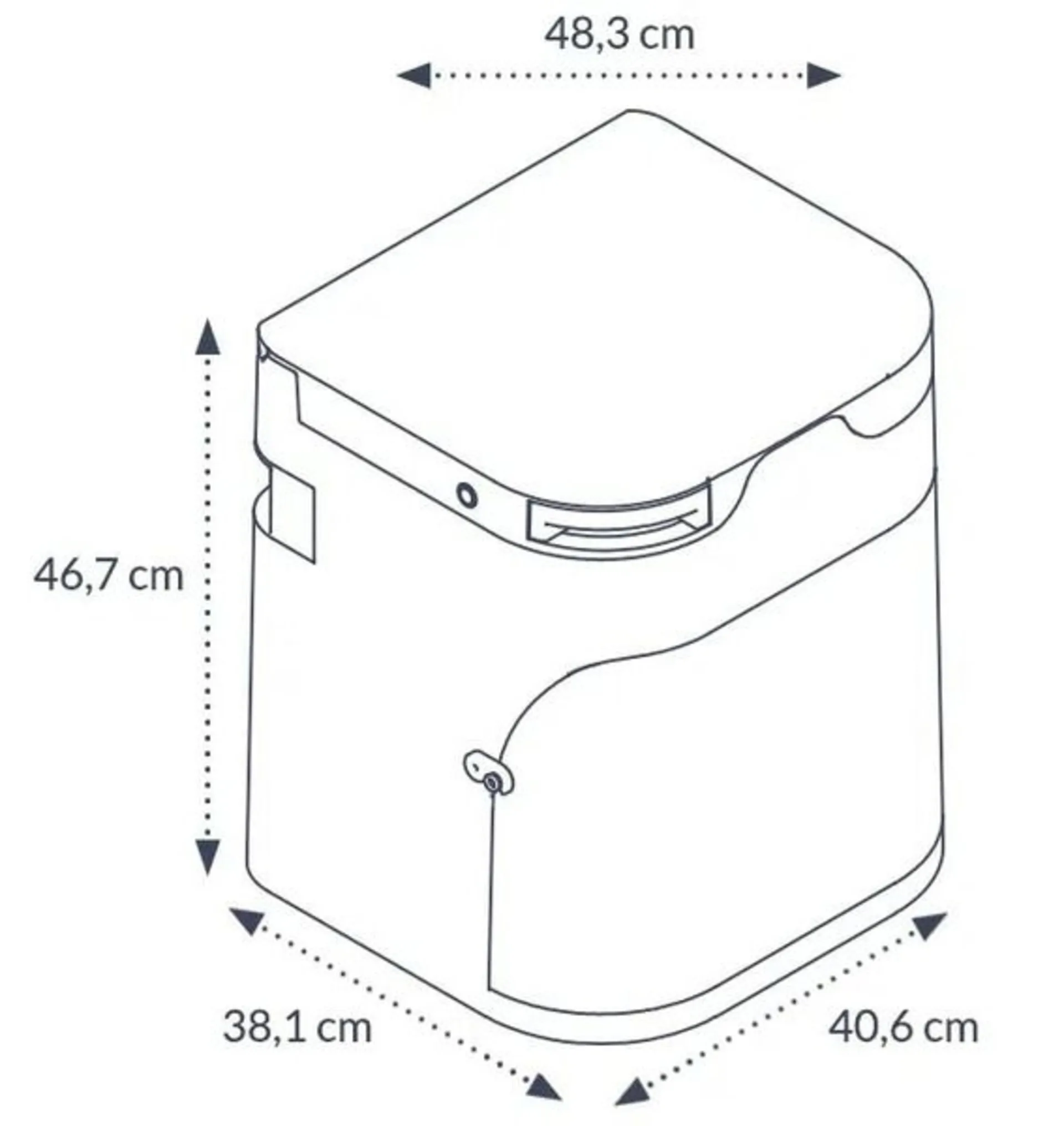 OGO® Kompakte Trenntoilette mit elektrischem Rührwerk und Trenn-/Kompostfunktion