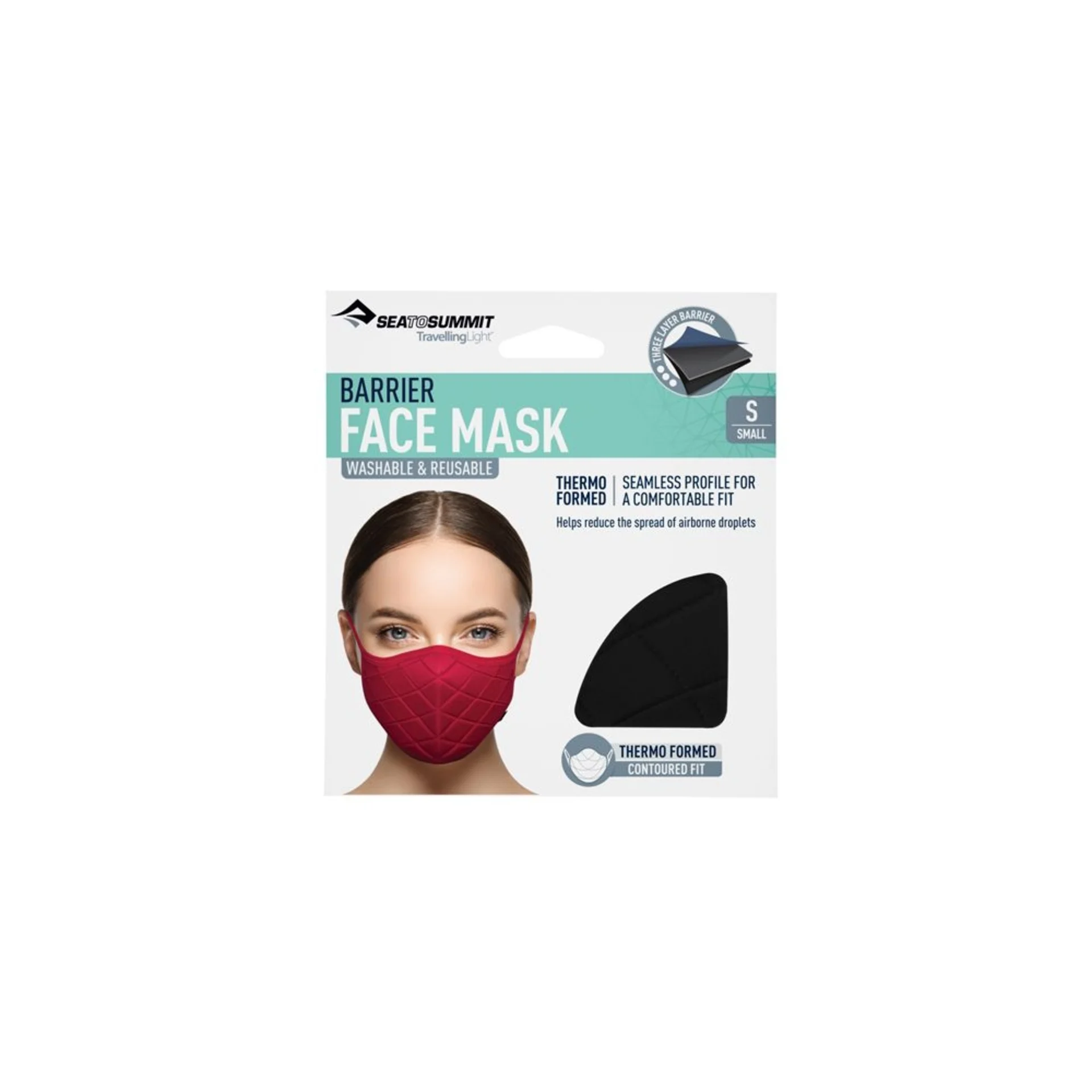 Gesichtsmaske Regular Black STS with HEIQ Viroblock