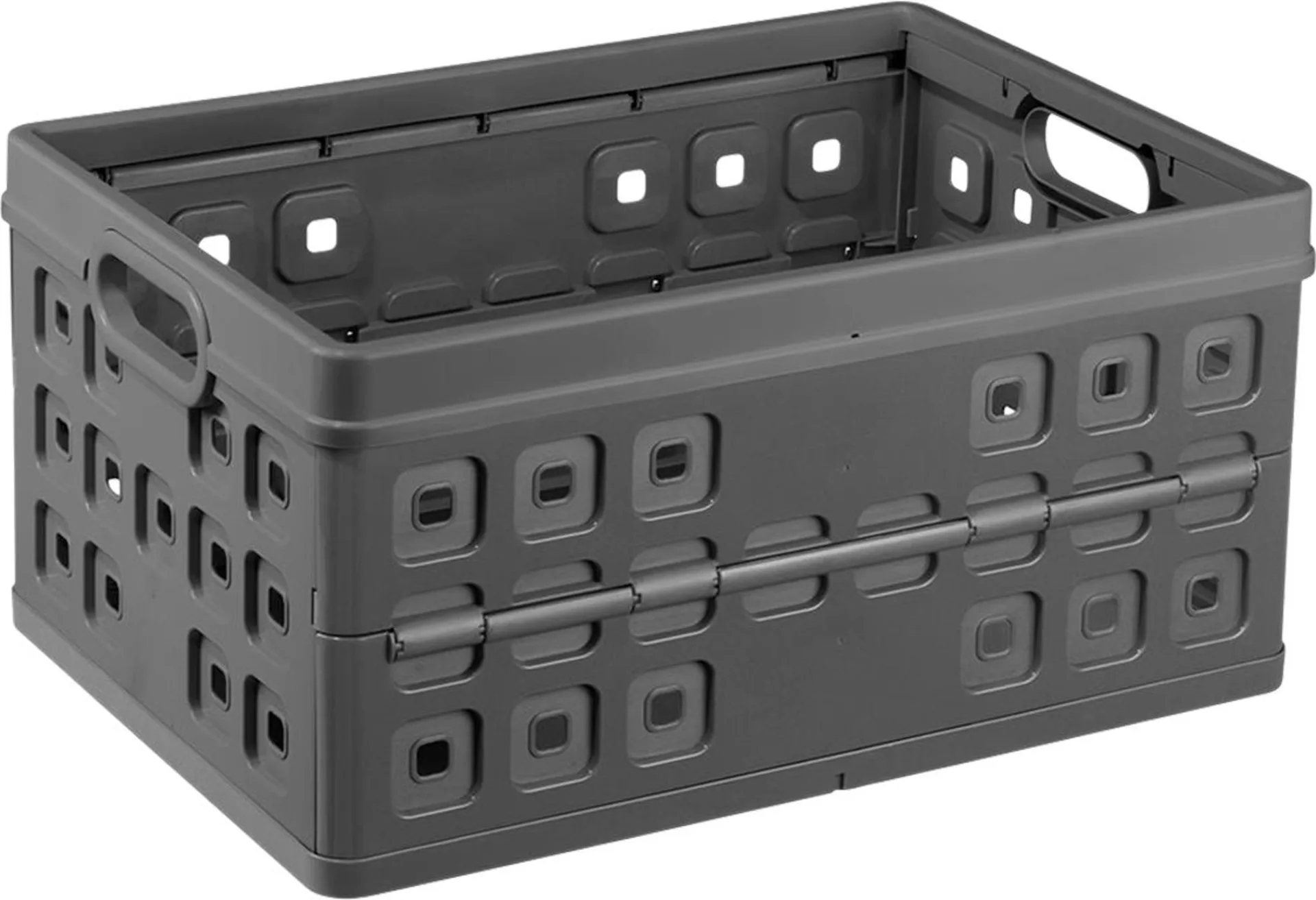 Boîte pliante de camping 46 litres en anthracite Boîte pliante de camping 46 litres en anthracite