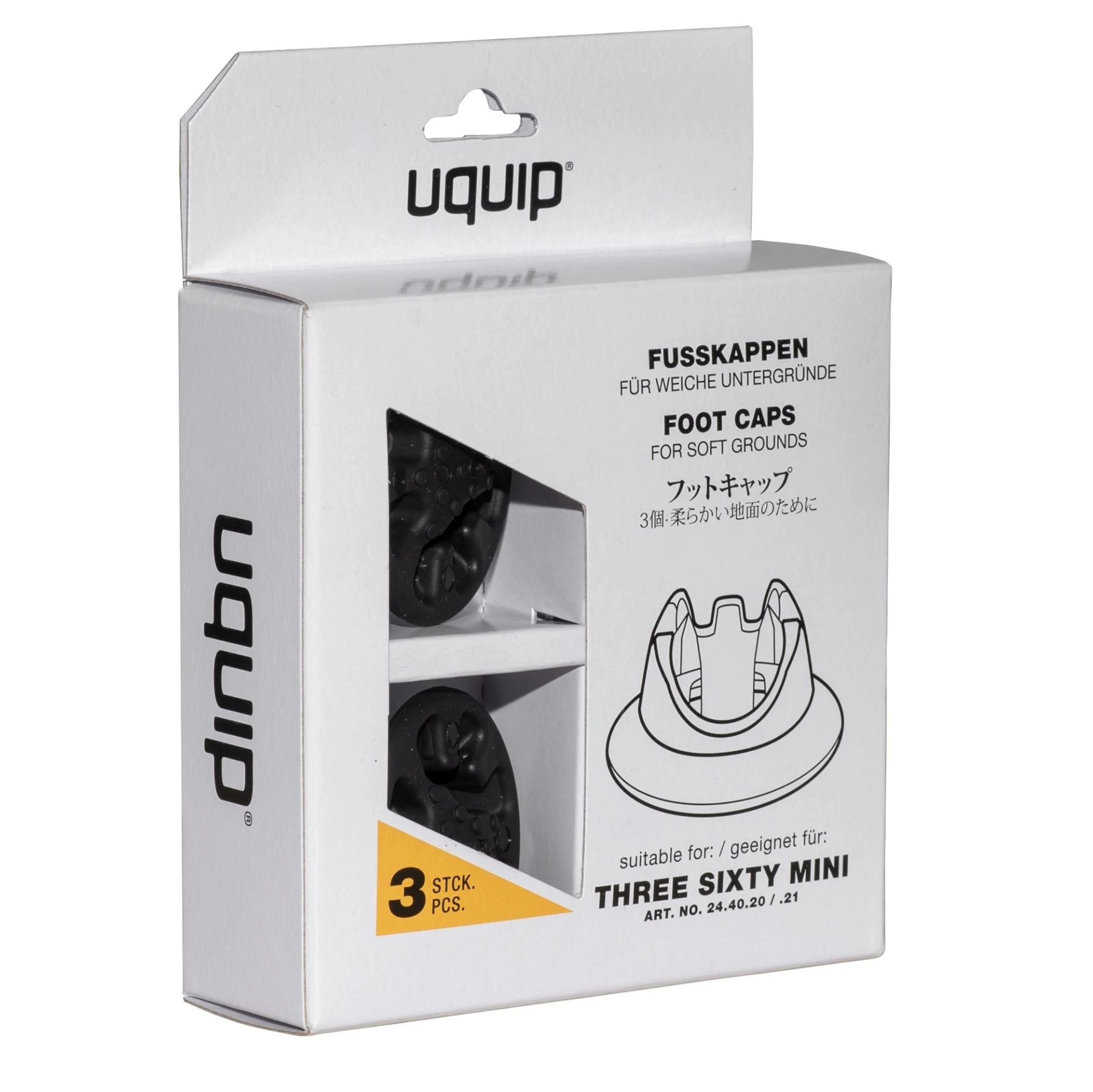 Uquip Muddy S (3 pièces) Embouts pour Uquip Three Sixty Mini Uquip Muddy S (3 pièces) Embouts pour Uquip Three Sixty Mini