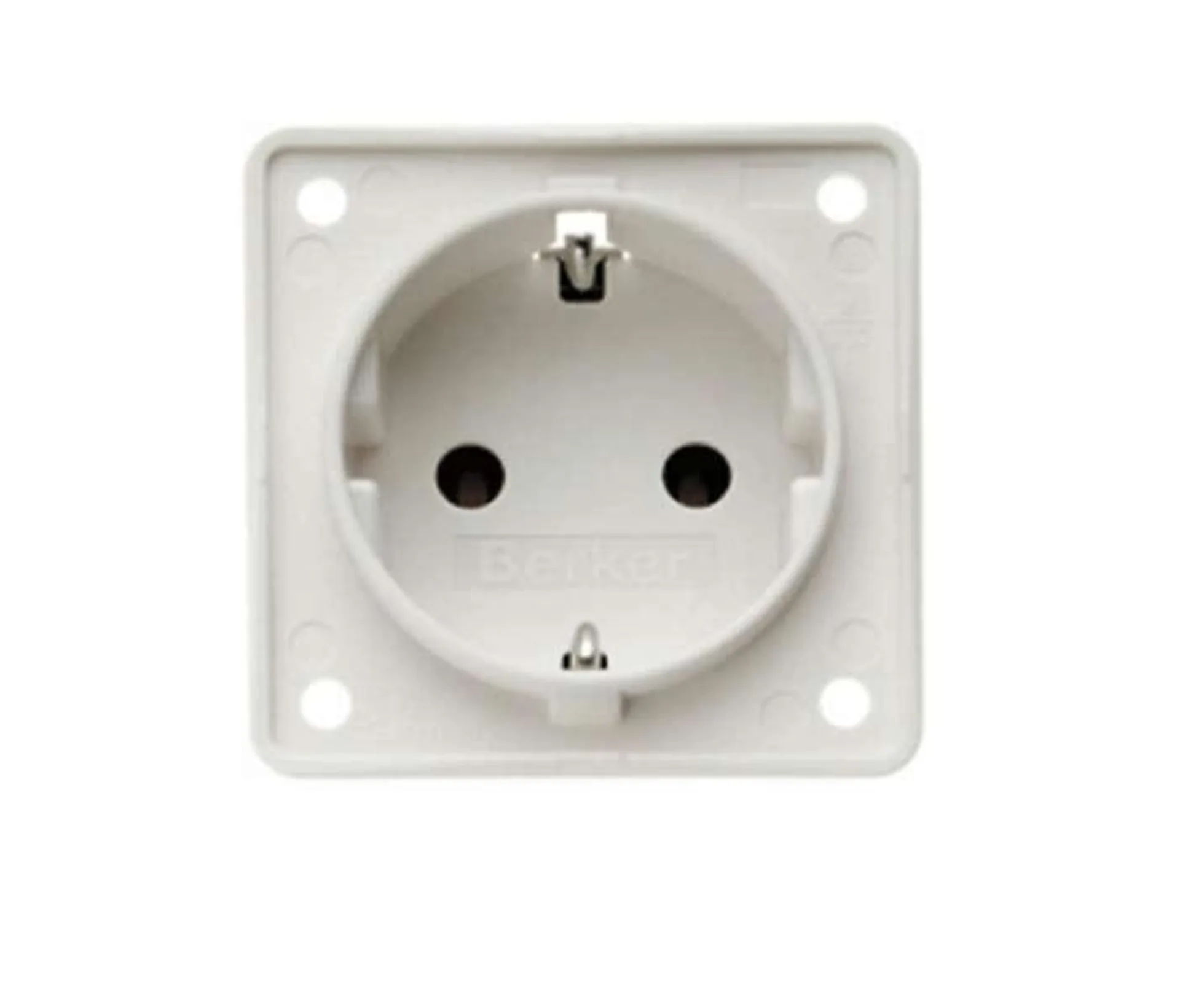 Berker prise encastrée à contact de protection 250 V blanc polaire