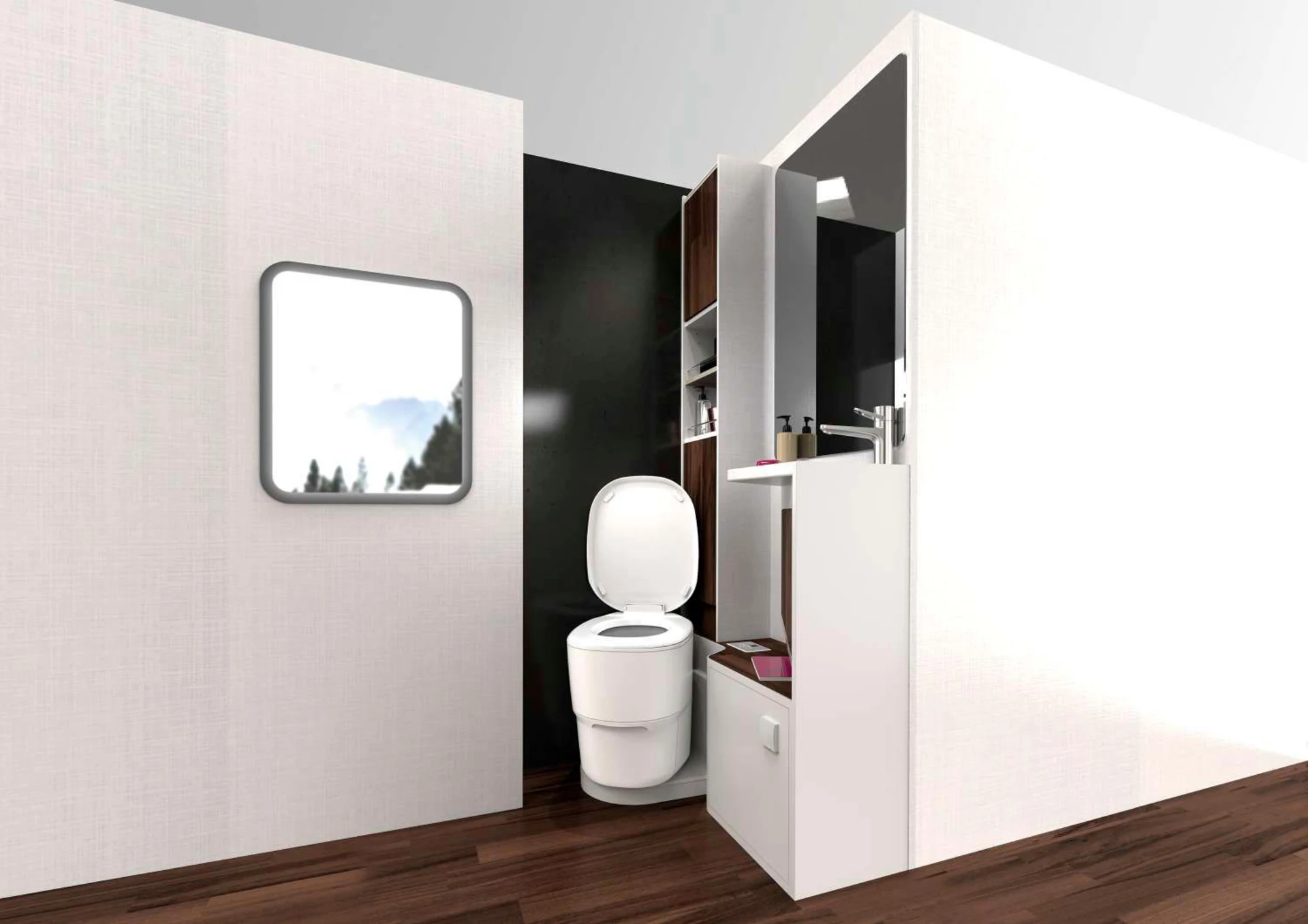 Clesana Toilette C1 avec adaptateur L Toilette à poche Toilette sèche 12 V