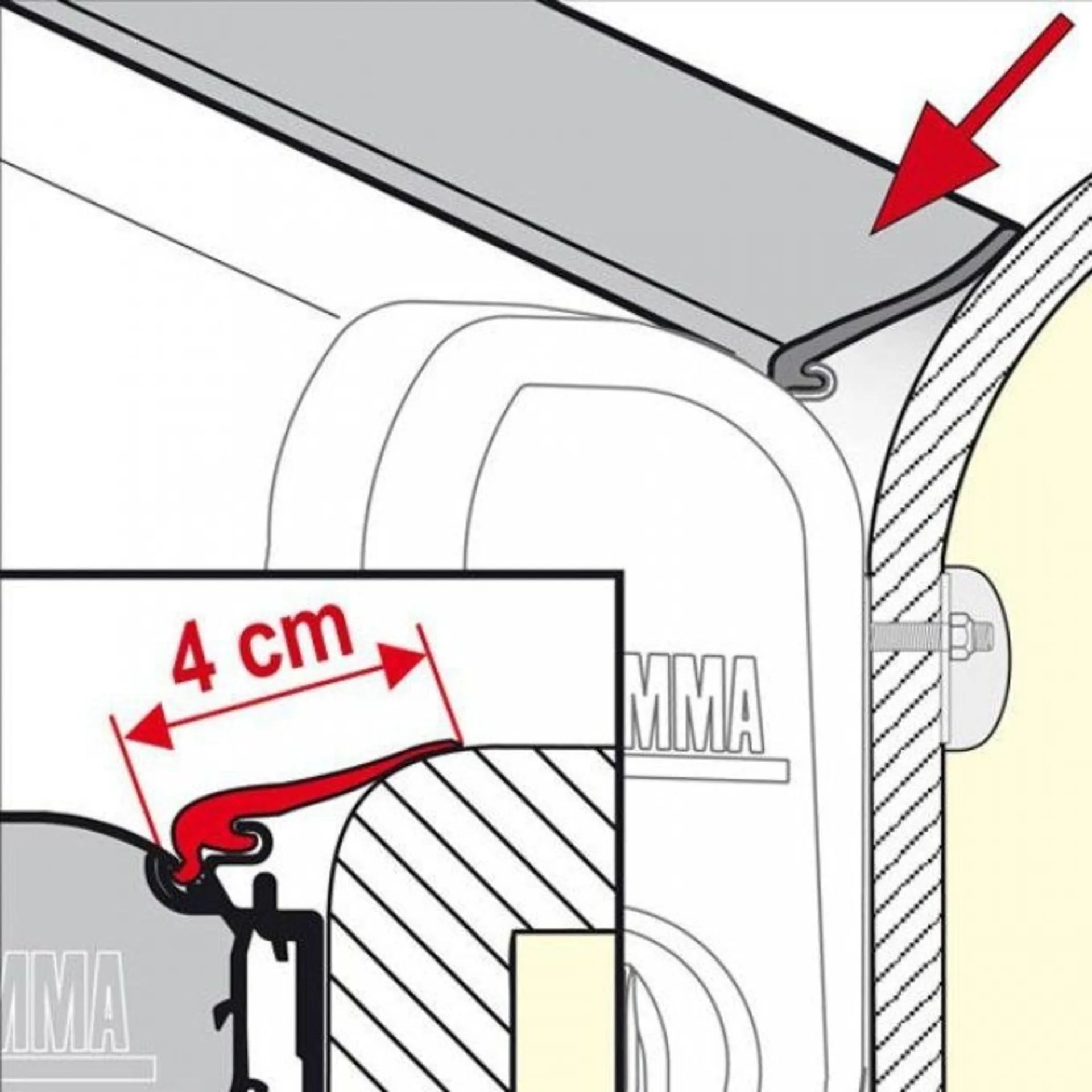 Fiamma Regendichtung Rain Guard M