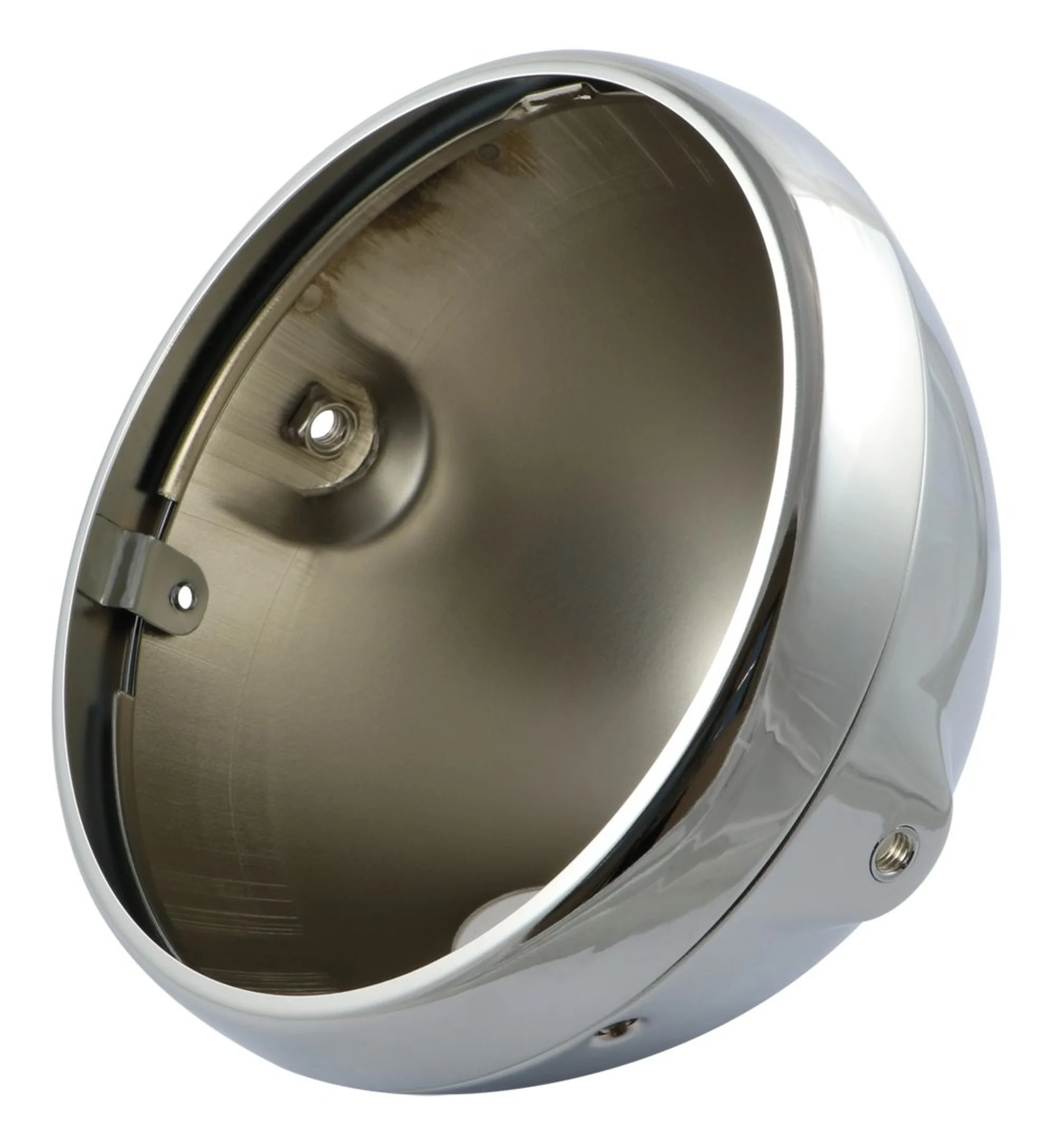 Boîtier de phare moto 7" chromé