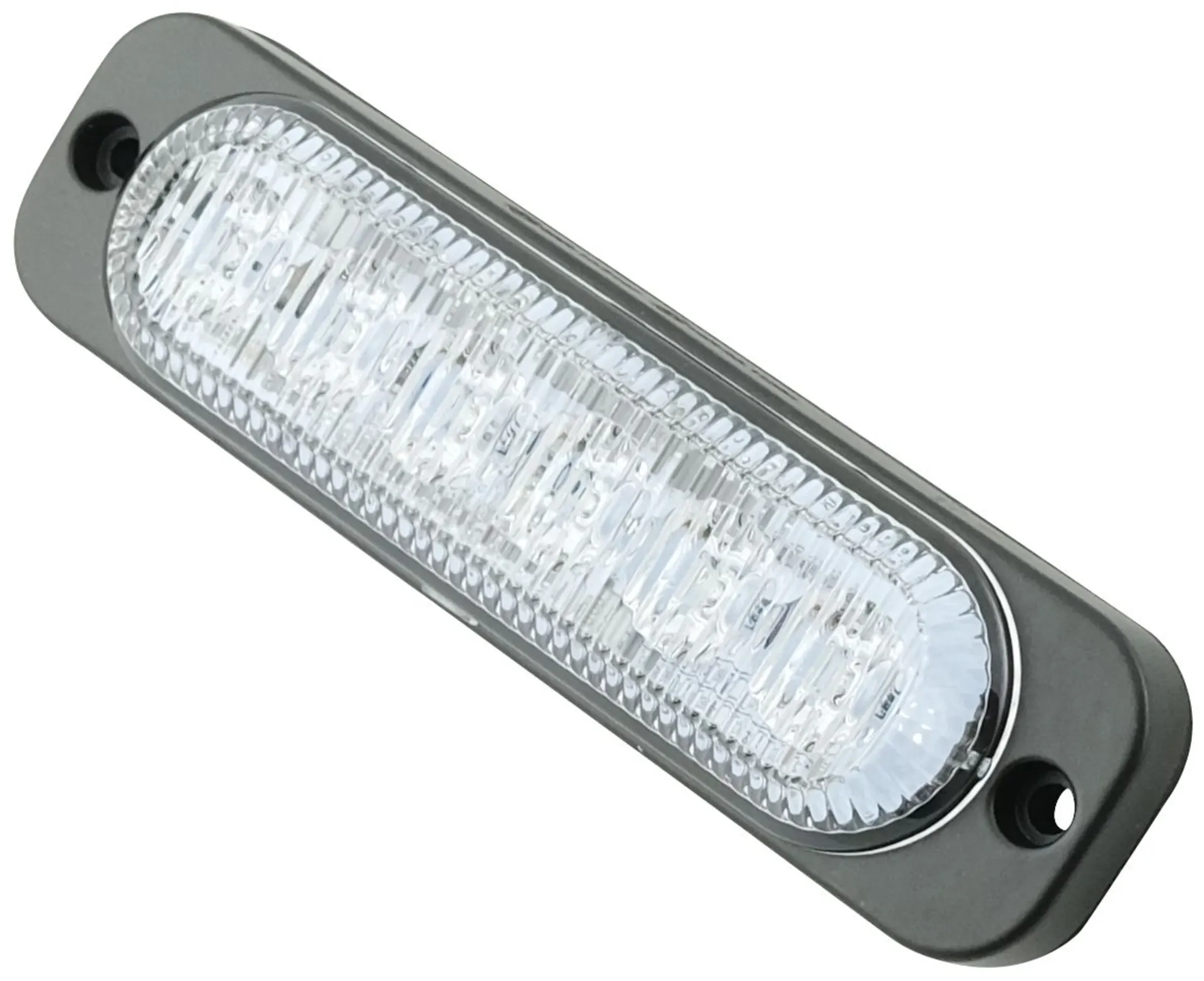 LED-Blitzleuchte blau, 12/24 V 120 x 32 x 14.4 mm, 10-30 V, 6 × 3 W, IP67