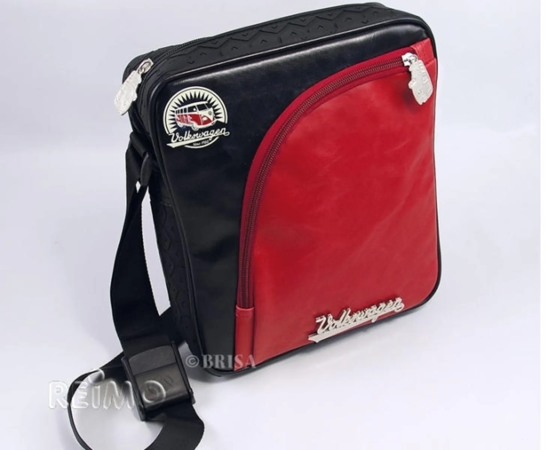 Sac pour tablette PC VW T1 Bulli Bus - bande de roulement - rouge/noir Sac pour tablette PC VW T1 Bulli Bus - bande de roulement - rouge/noir