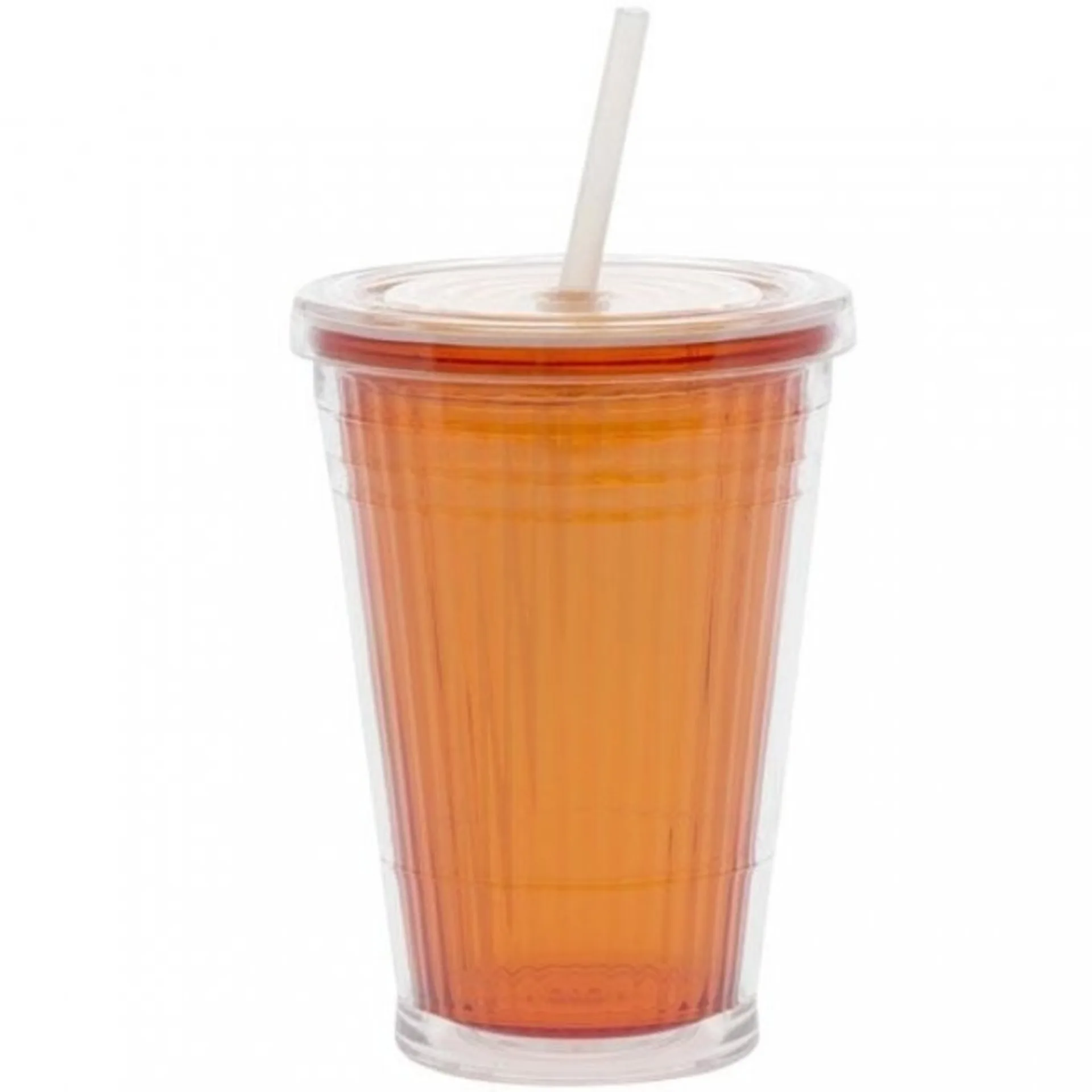 Gobelet isotherme avec paille 450 ml