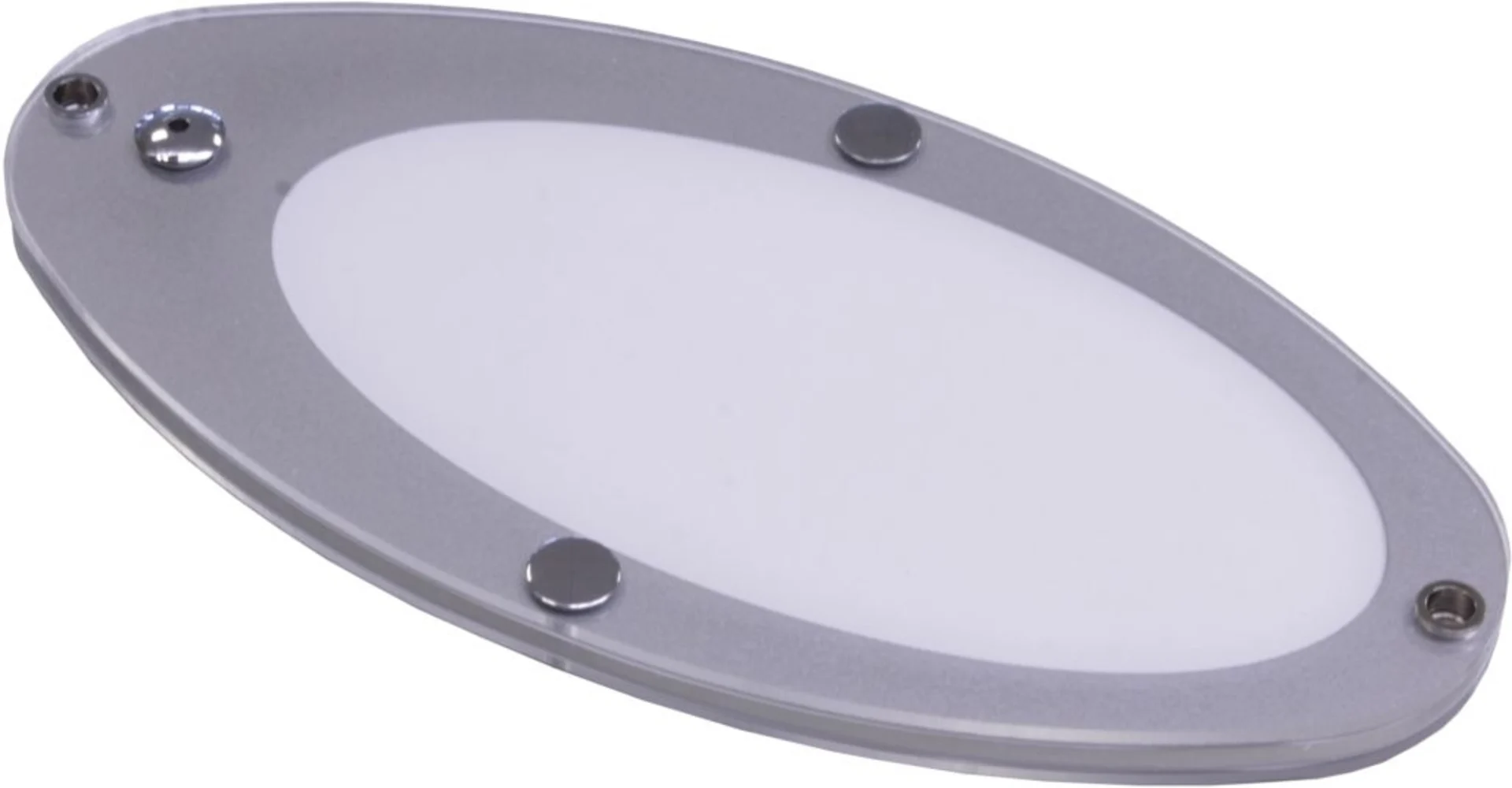 Dimatec LED Deckenleuchte silber oval