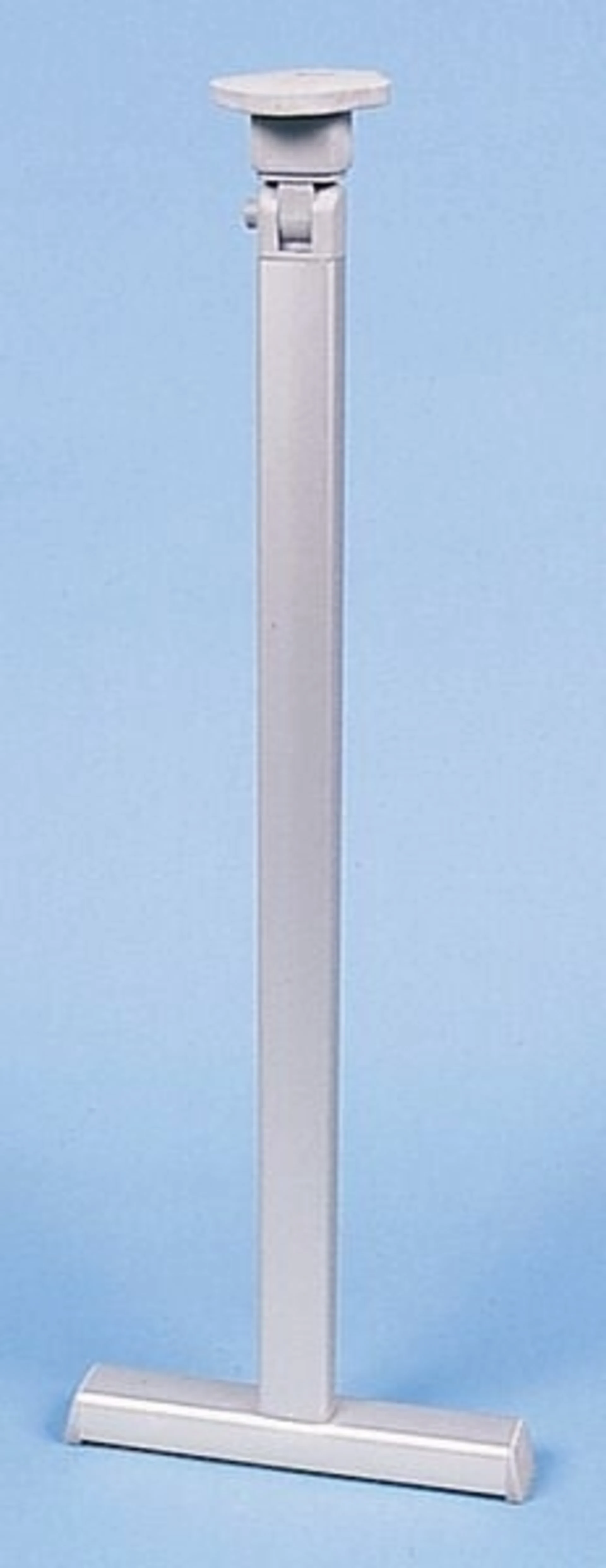 Pied de table avec base en T argent - hauteur 720 mm