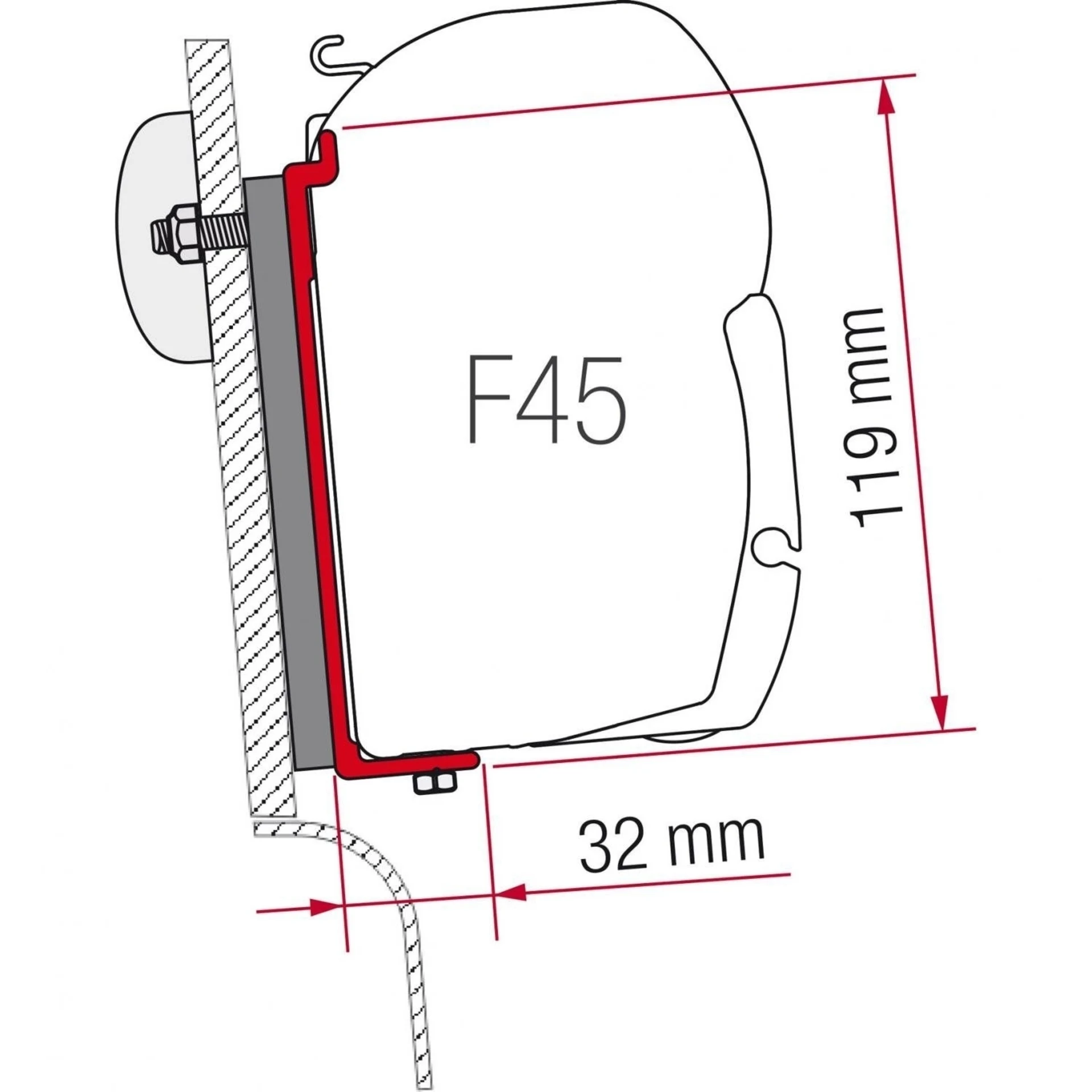 F45 Kit High Roof Adaptateur Westfalia