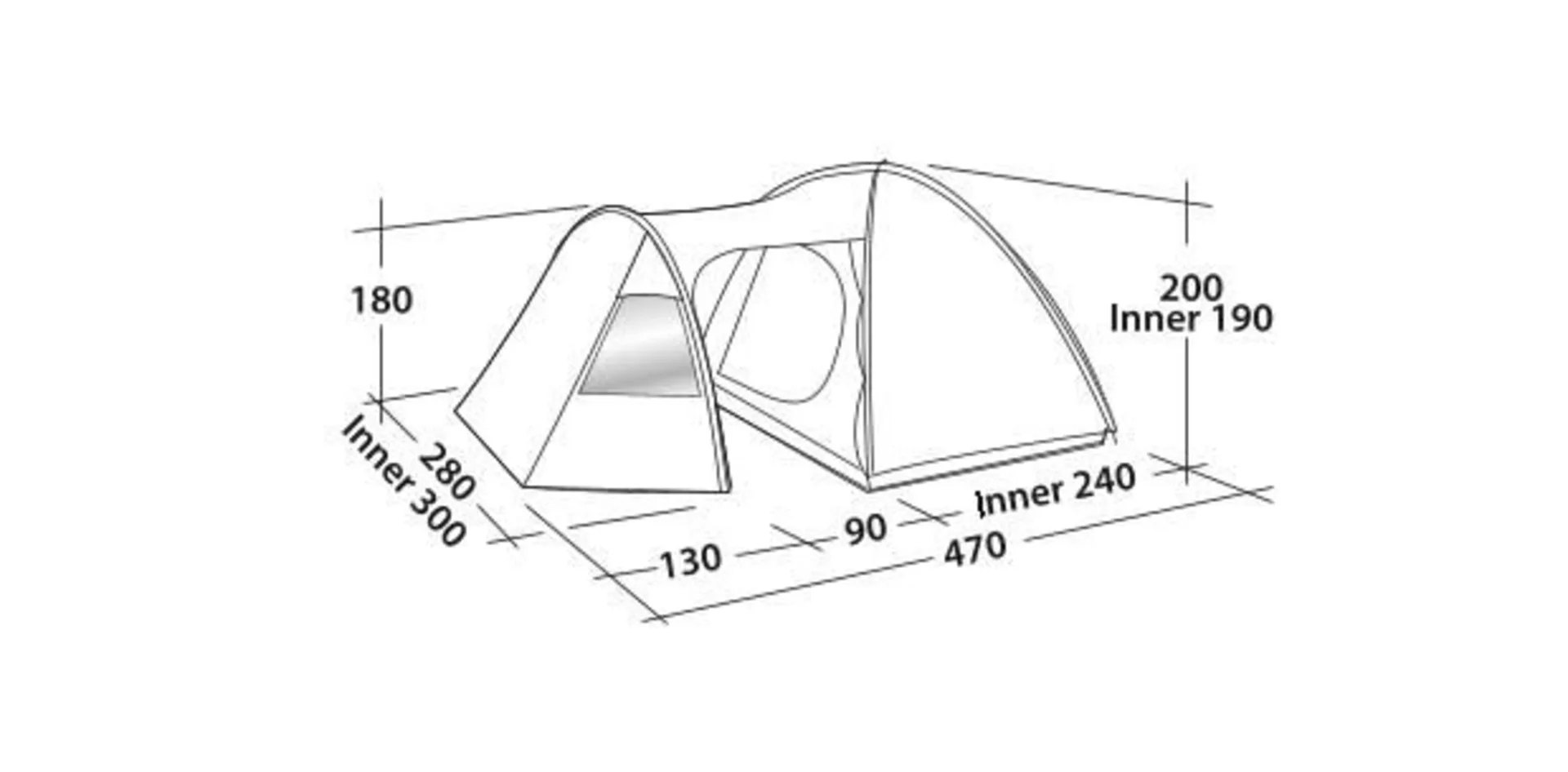 Easy Camp Eclipse 500 Rustic Kuppelzelt 5 Personen