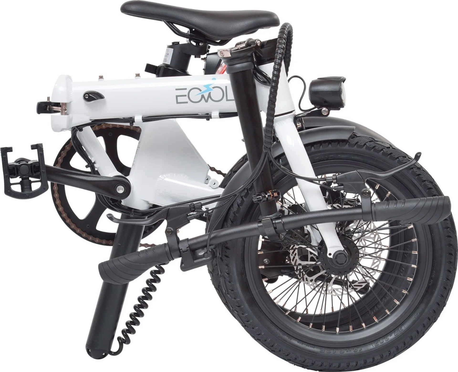 Eovolt City blanc perle Vélo électrique pliable