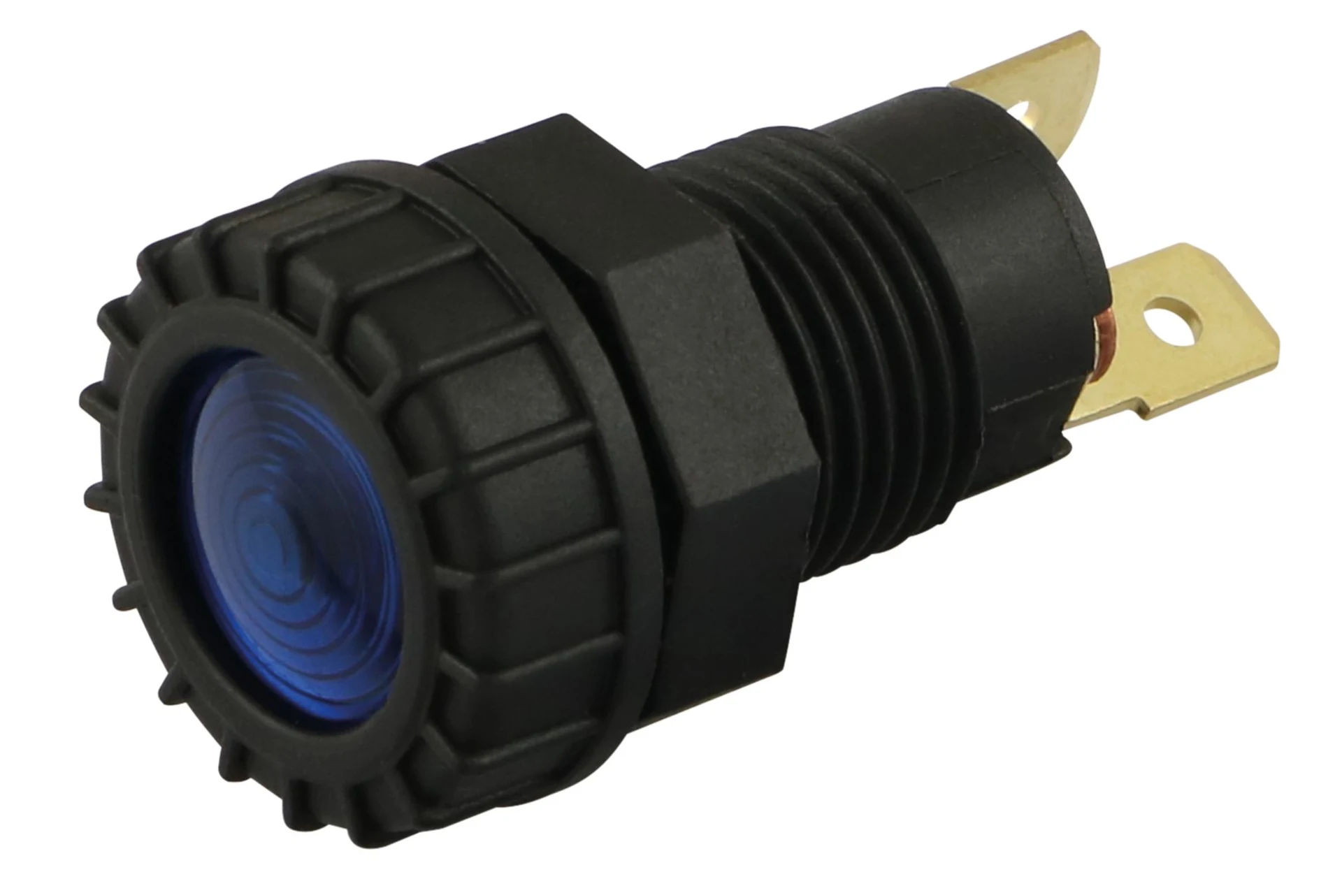 Kontrollleuchte blau BA9s blau / Einbau ø M17 Kontrollleuchte blau BA9s blau / Einbau ø M17