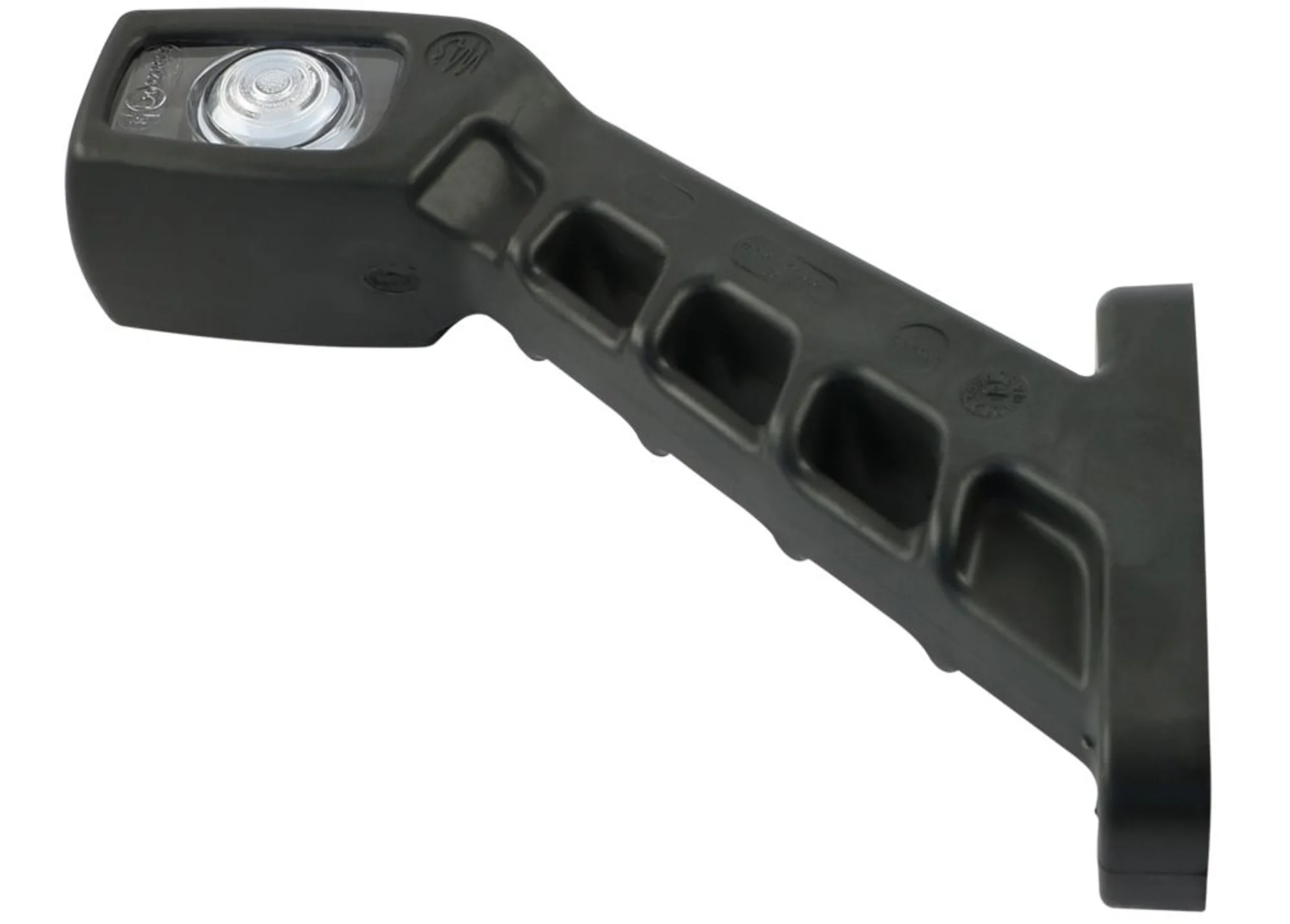 WAS - LED-Umrissleuchte 12/24V links rot/weiss 187x154x37mm, ohne Seitenmarkierleuchte, IP68