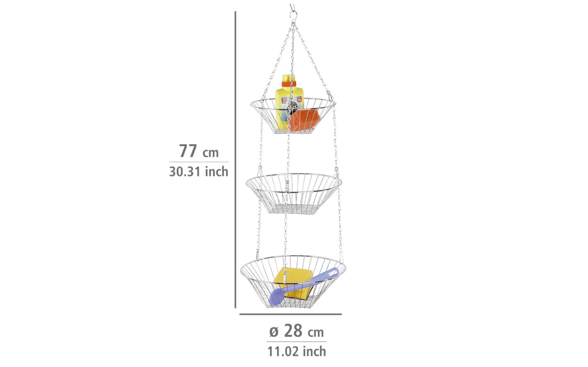 Wenko Trio Feux de cuisine / Corbeilles de rangement