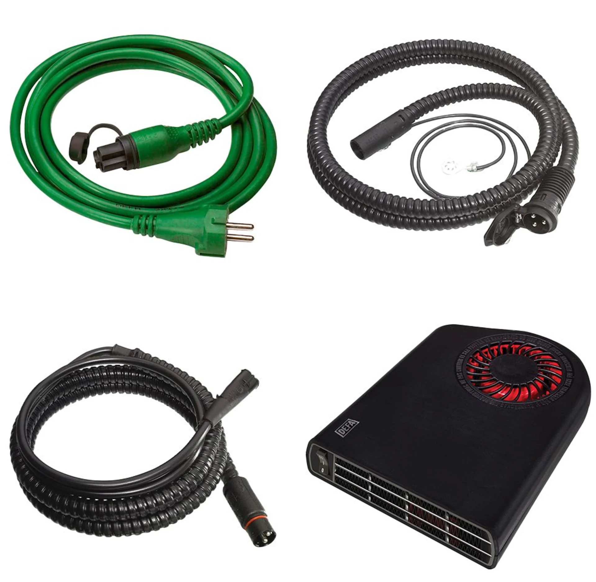 DEFA - Termini II 1900 Heizlüfter-Kit 230 VAC, 1’900 W, Innenlüfter + Anschlusskabel