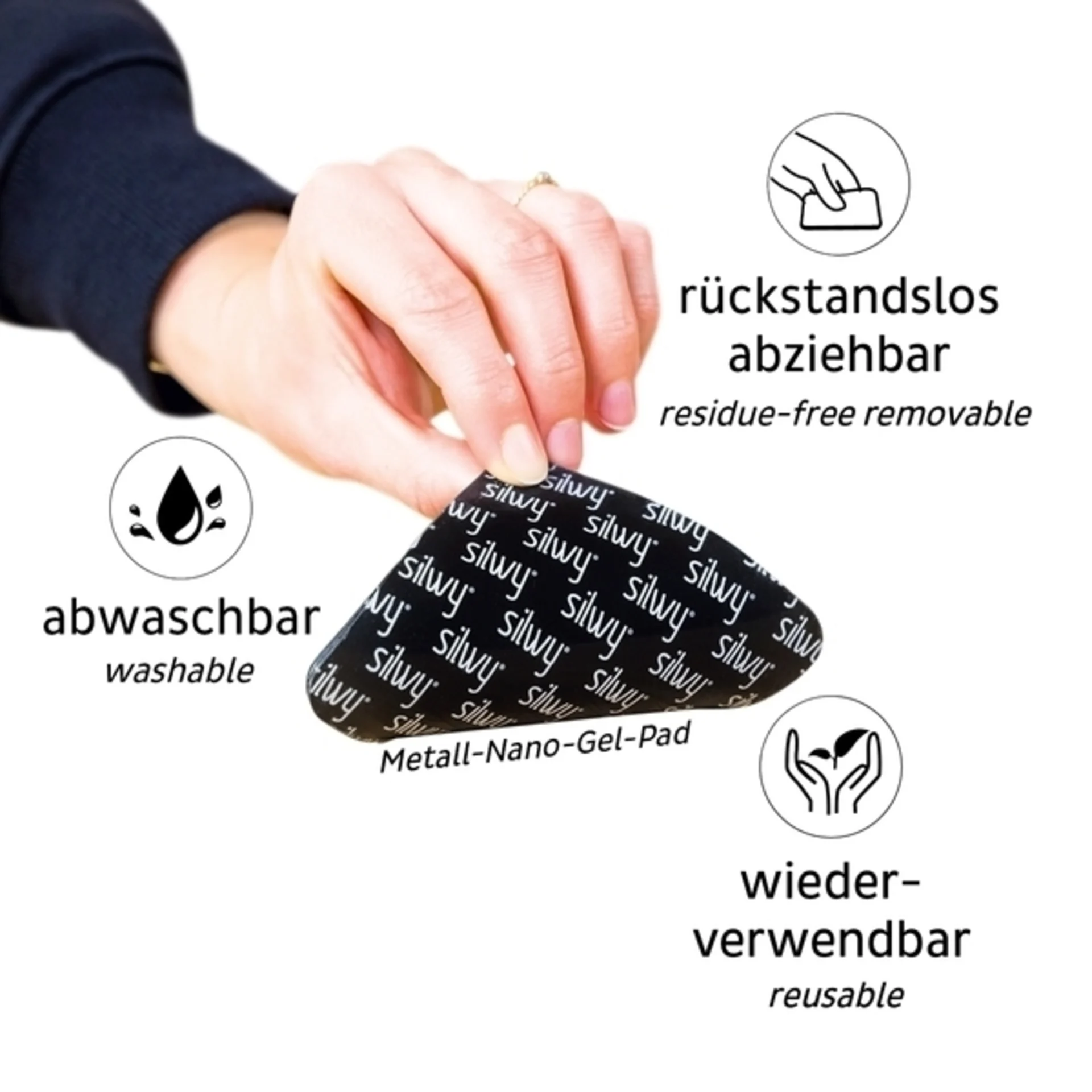 Kunststoff Henkel-Tasse TO GO mit Deckel und Nano-Gel-Pad, 0.3l, schwarz Kunststoff Henkel-Tasse TO GO mit Deckel und Nano-Gel-Pad, 0.3l, schwarz