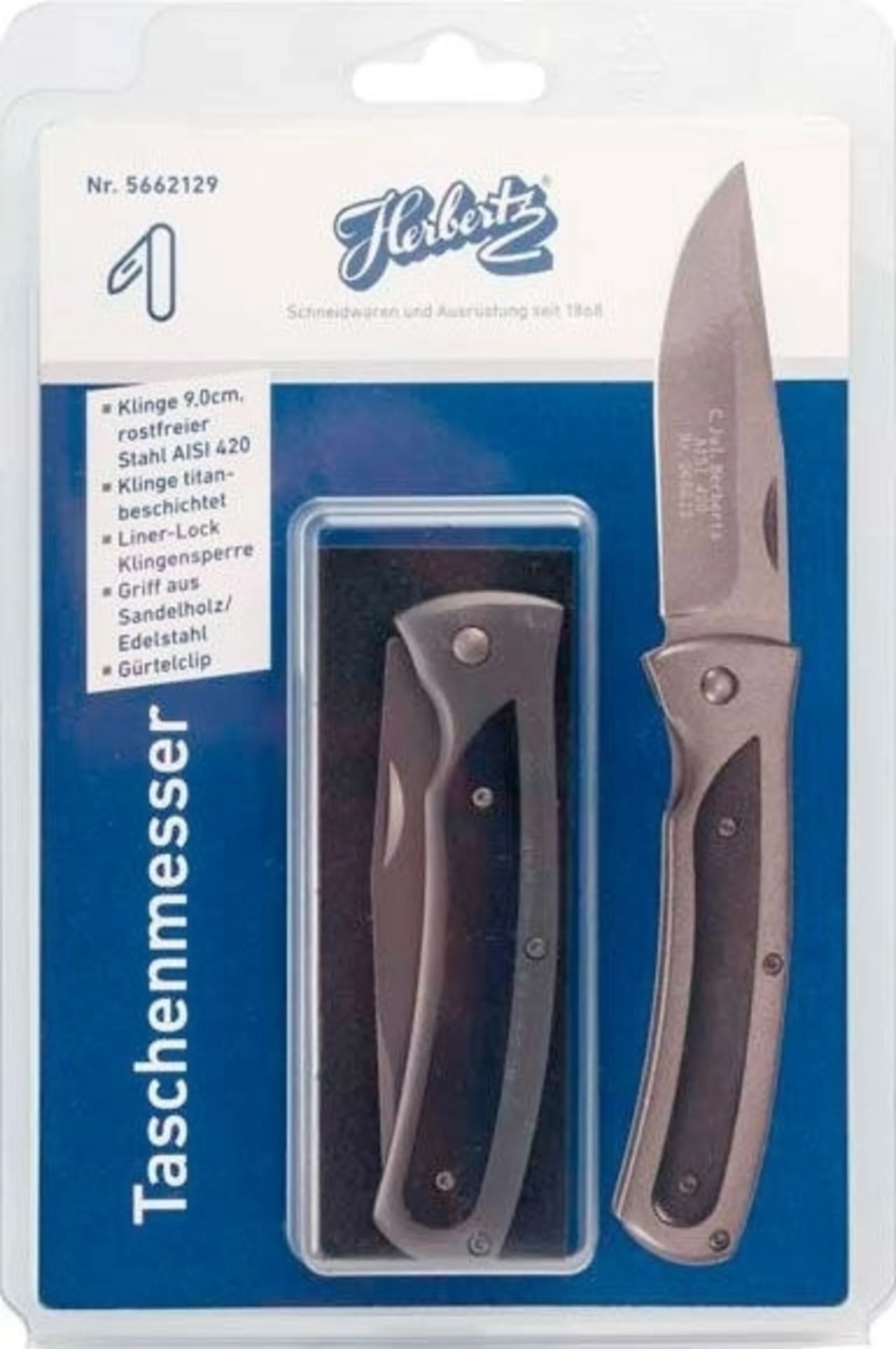 Herbertz Taschenmesser schwarz