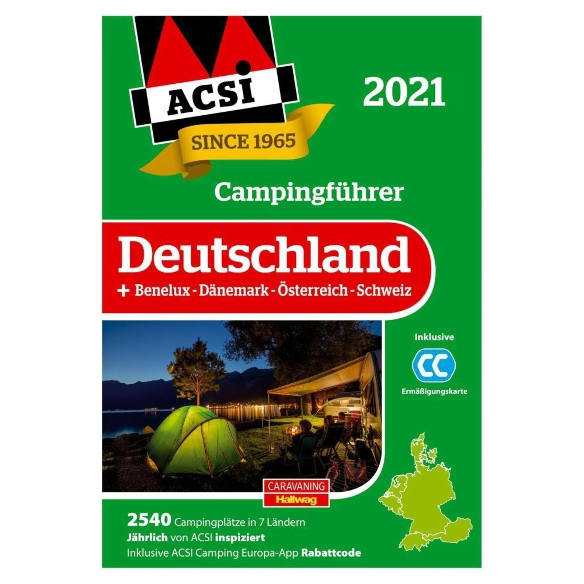 ACSI Campingführer Deutschland 2022 inkl. CampingCard Ermäßigungskarte