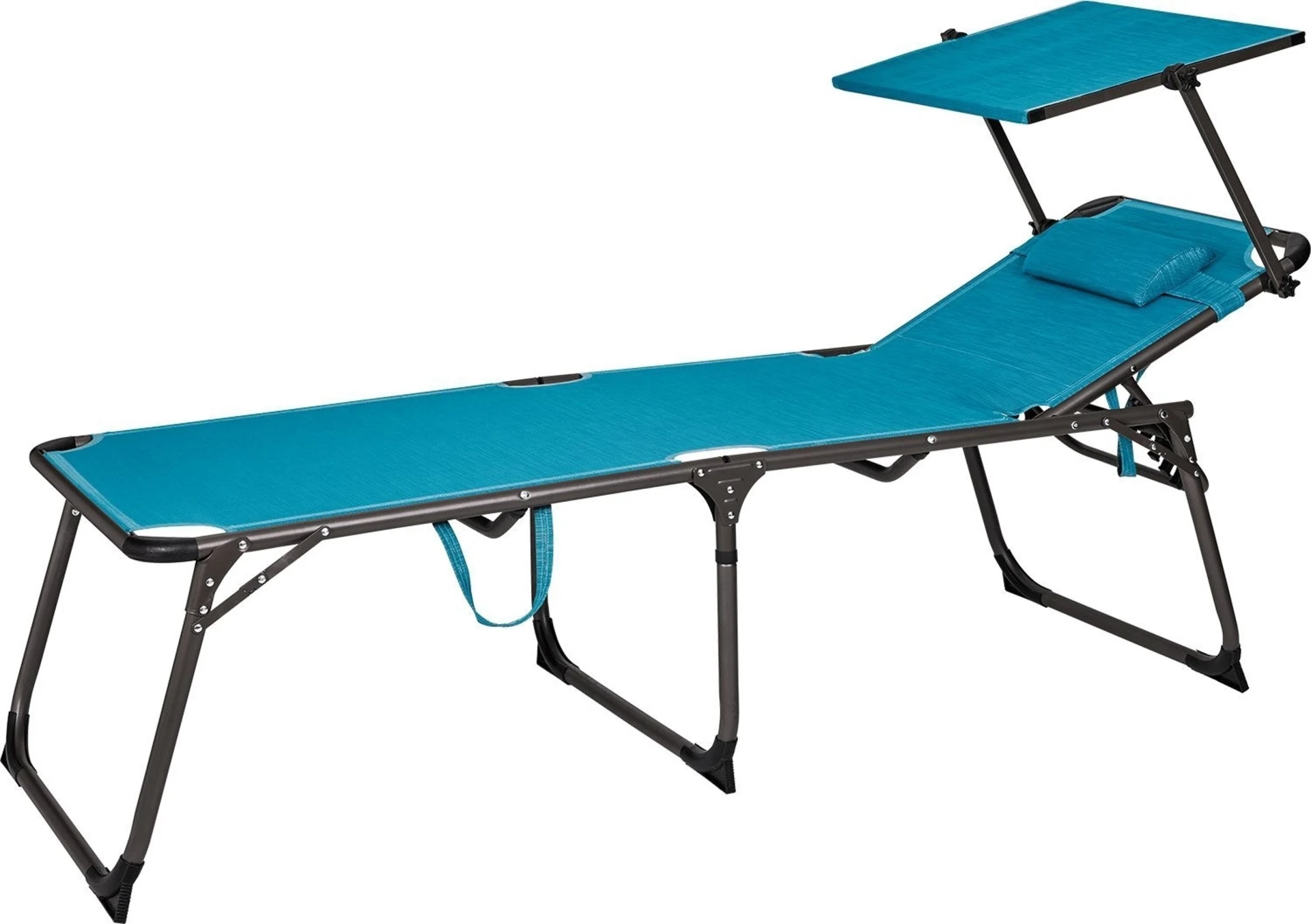 Berger Slimline Dreibein Sonnenliege Hellblau