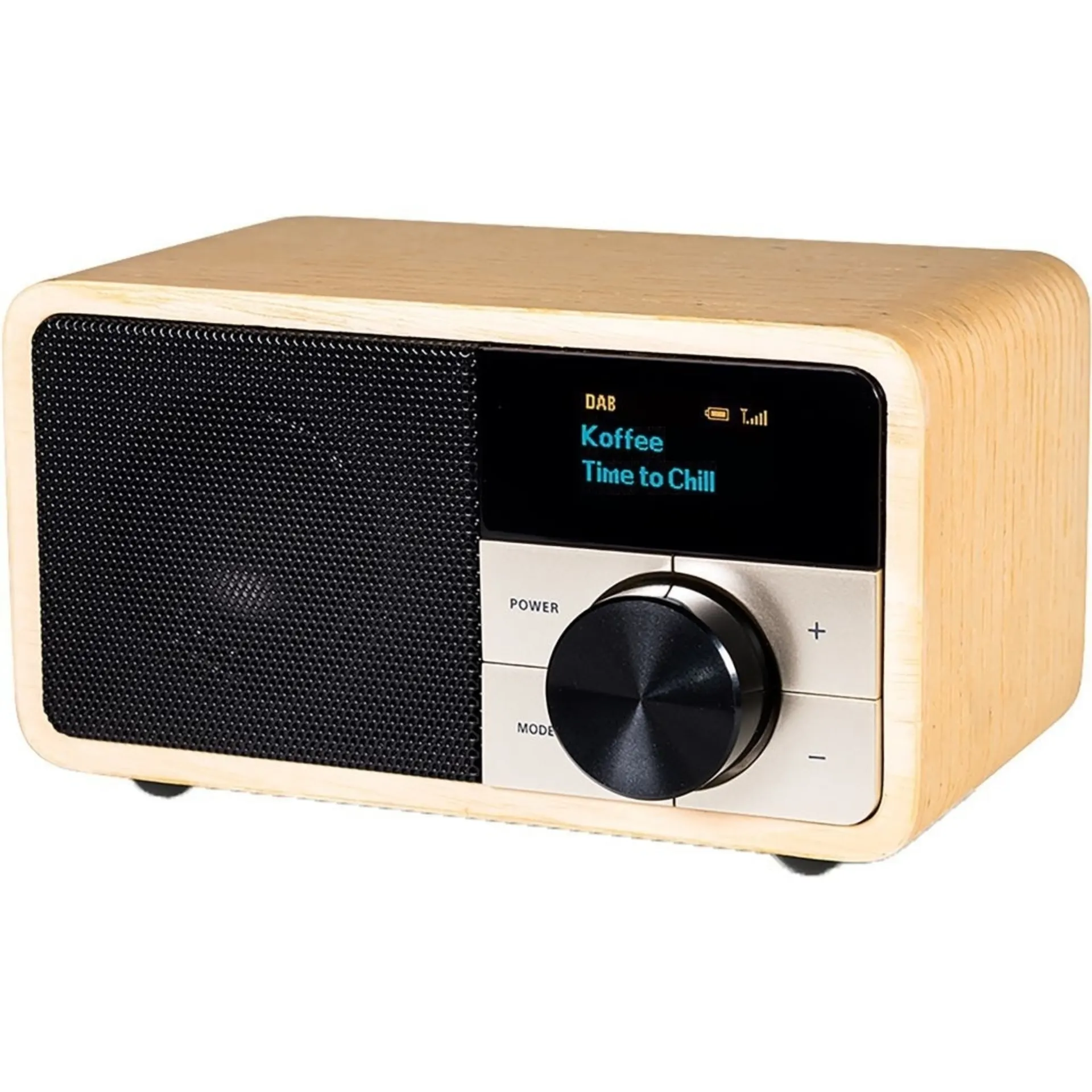 Kathrein DAB+ 1 mini Digitalradio mit Bluetooth Holz hell