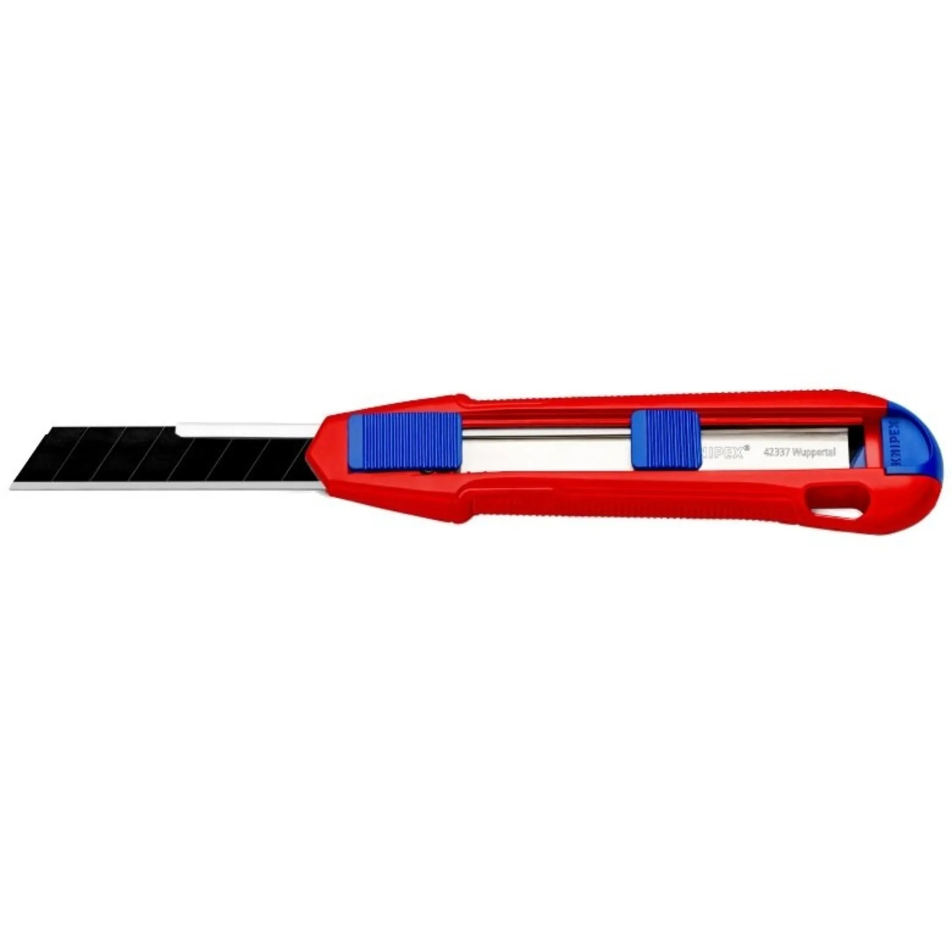 Knipex CutiX - Cutter mit Stabilisierungsschiene Erlaubt ohne Verletzungsrisiko gezielt Druck auf Klingenrückseite auszuüben, kein unabsichtliches Biegen oder Brechen der Klinge