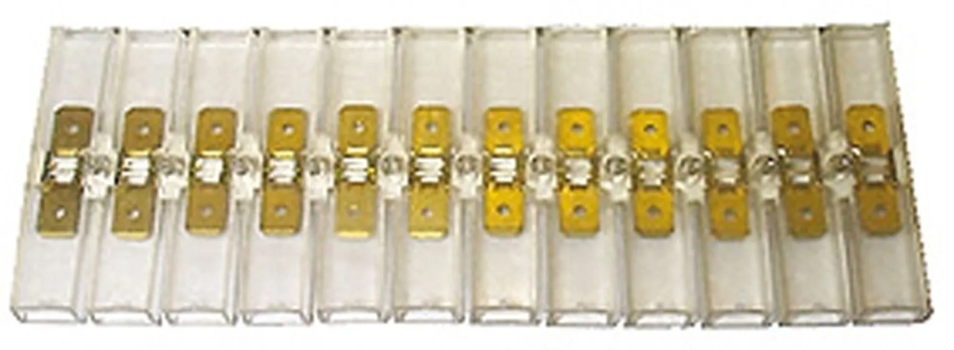 Flachsteckleiste 12-pol. 50mm breit 12-pol. / 50mm Flachsteckleiste 12-pol. 50mm breit 12-pol. / 50mm