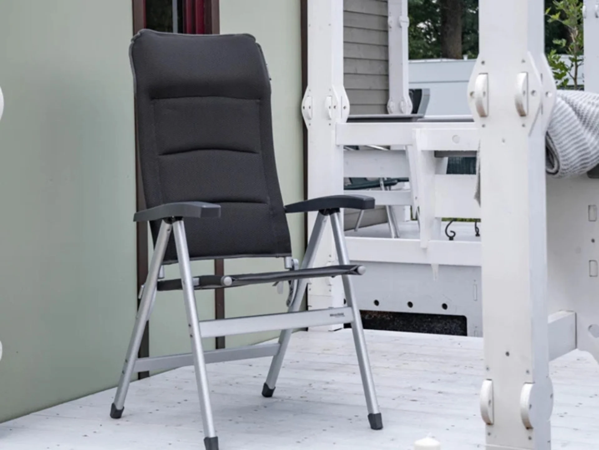 Gepolsteter Campingstuhl Pioneer - Charcol grey
