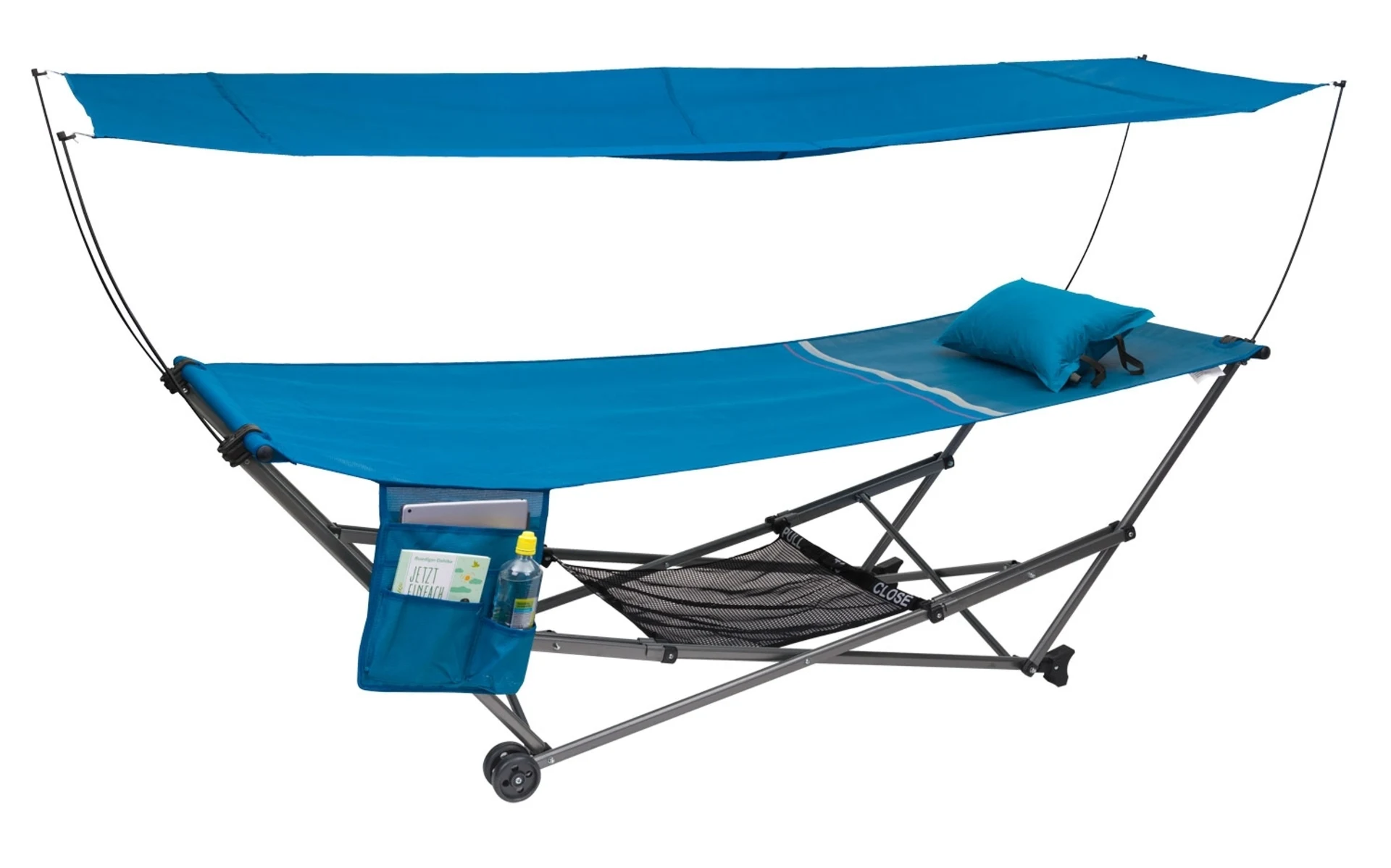 Berger chaise longue pliante avec toit accrochable