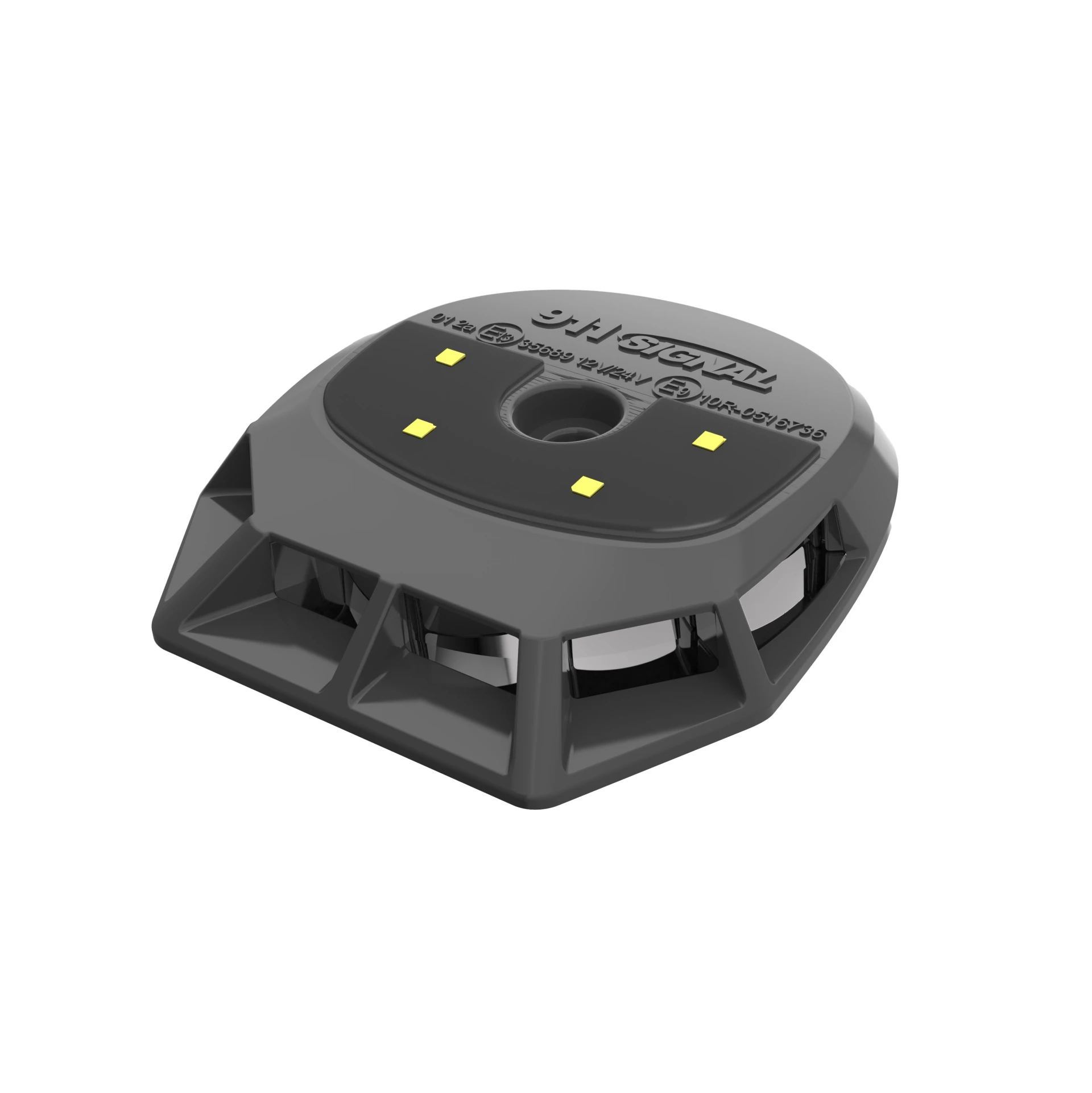 911 Signal LED-Blitzleuchte BEAR-W, gelb, ECE- R65, 86.4 x 88.1 x 15.6 mm, 12 W, IP69K 911 Signal LED-Blitzleuchte BEAR-W, gelb, ECE- R65, 86.4 x 88.1 x 15.6 mm, 12 W, IP69K