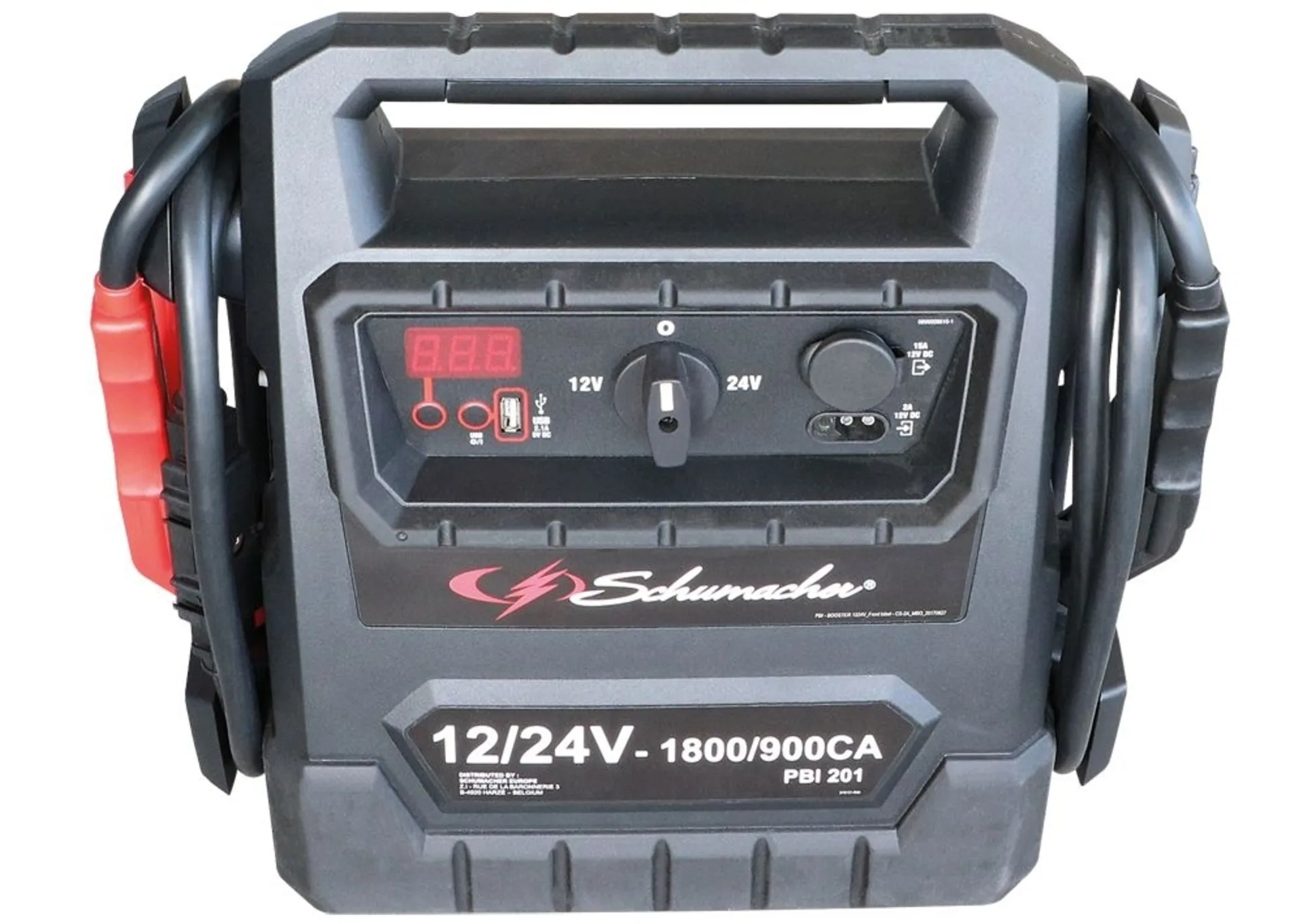 Start Booster 12 V / 24 V 4’600/2’300 A-peak 2 x 22 Ah 1800/900CA mit automatischem Ladegerät 12 V / 2 A Start Booster 12 V / 24 V 4’600/2’300 A-peak 2 x 22 Ah 1800/900CA mit automatischem Ladegerät 12 V / 2 A