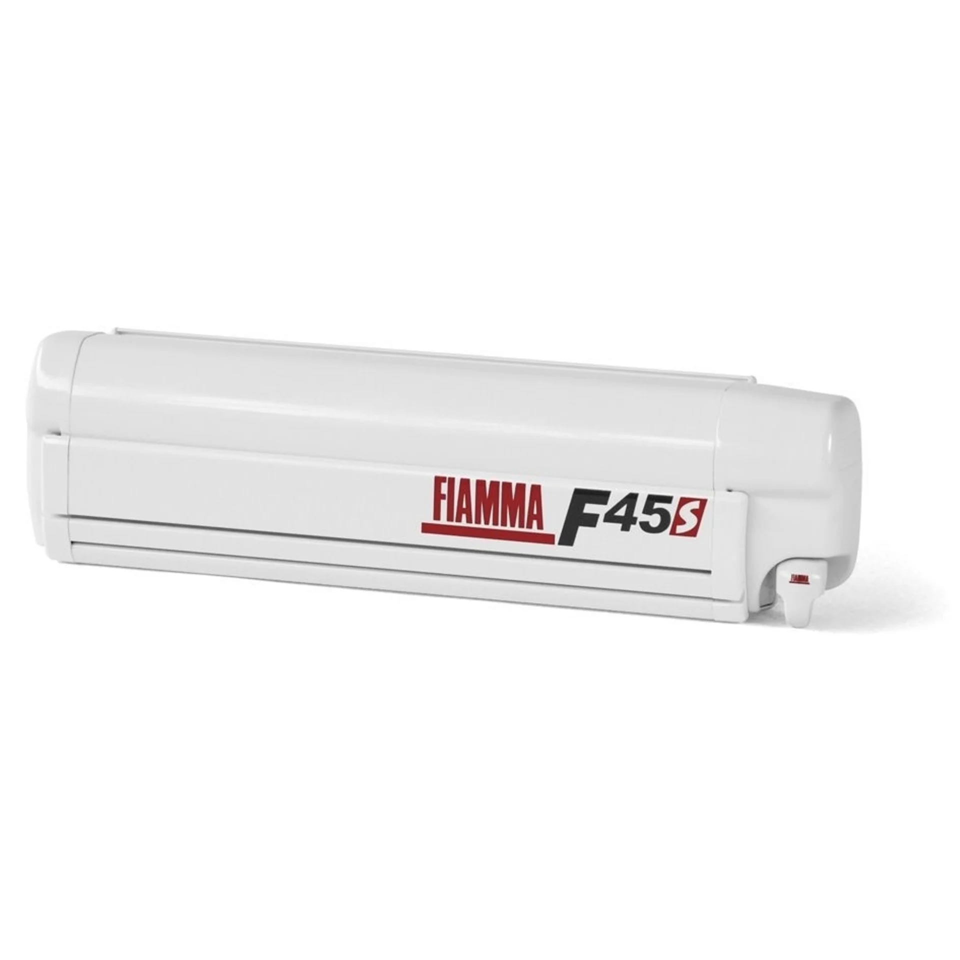 Fiamma F45s 375 Wandmarkise Gehäusefarbe Polar White Tuchfarbe Royal Grey 375 cm