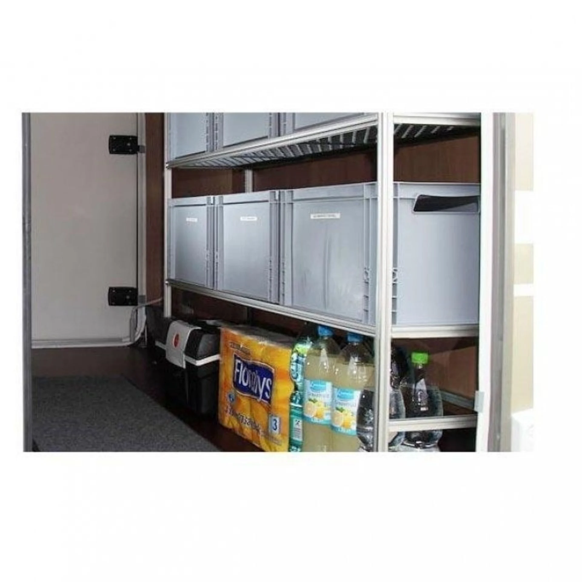 Abenteuer Caravan Regalsystem L120 inkl. 9 Stapelboxen