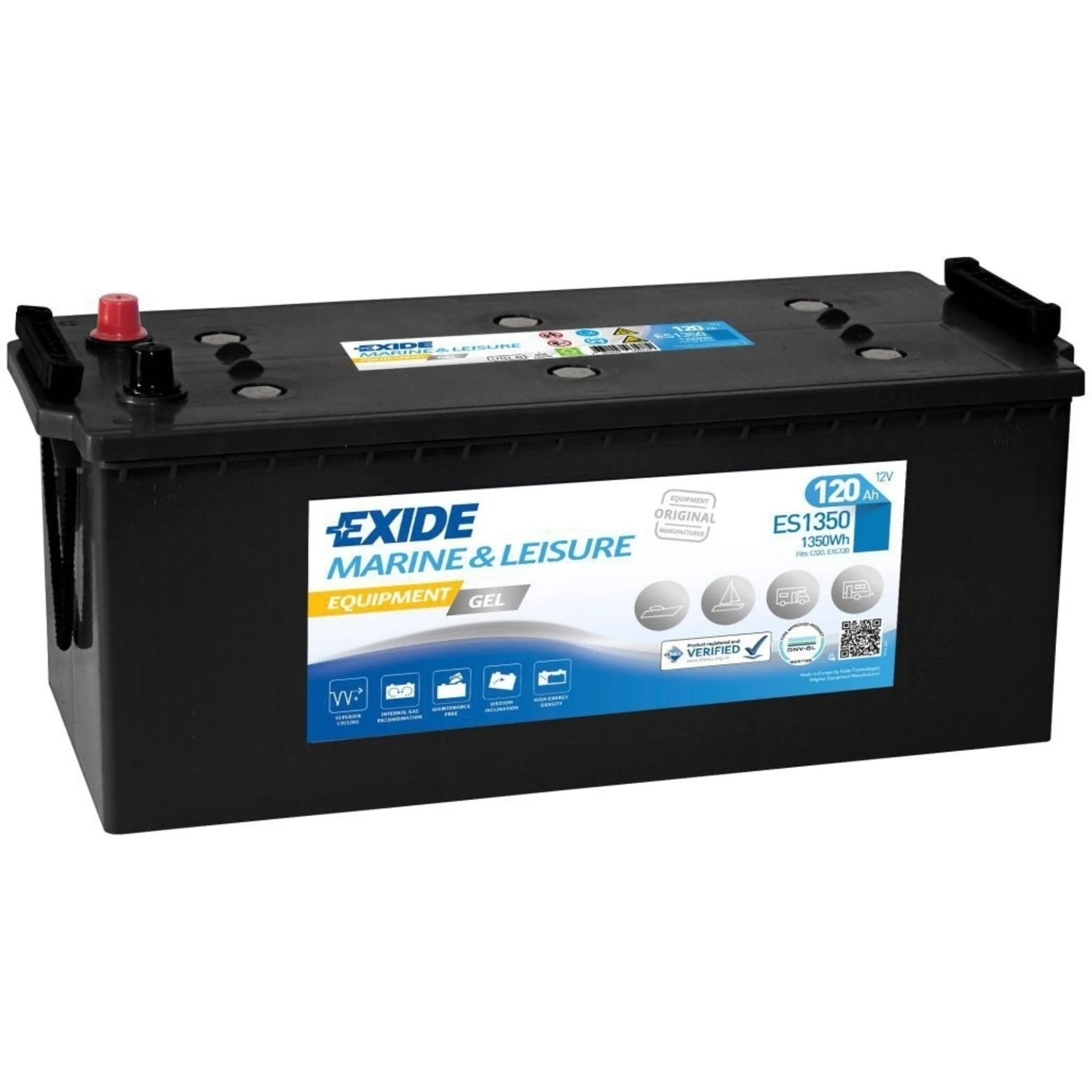 Exide ES 1350 batterie gel 12 V 7 120 Ah