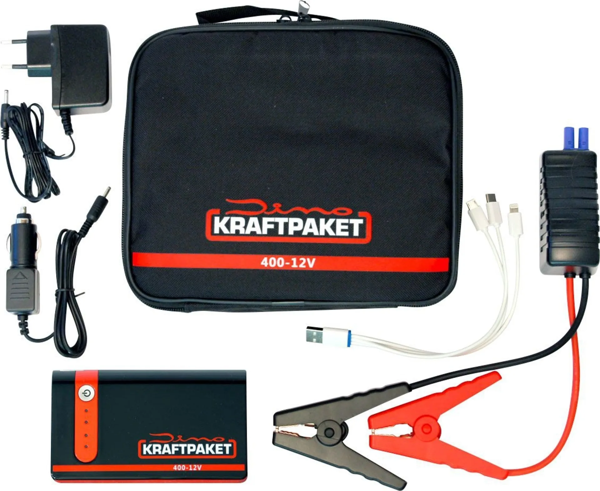 Démarreur Dino Kraftpaket avec powerbank 12 V / 400 A