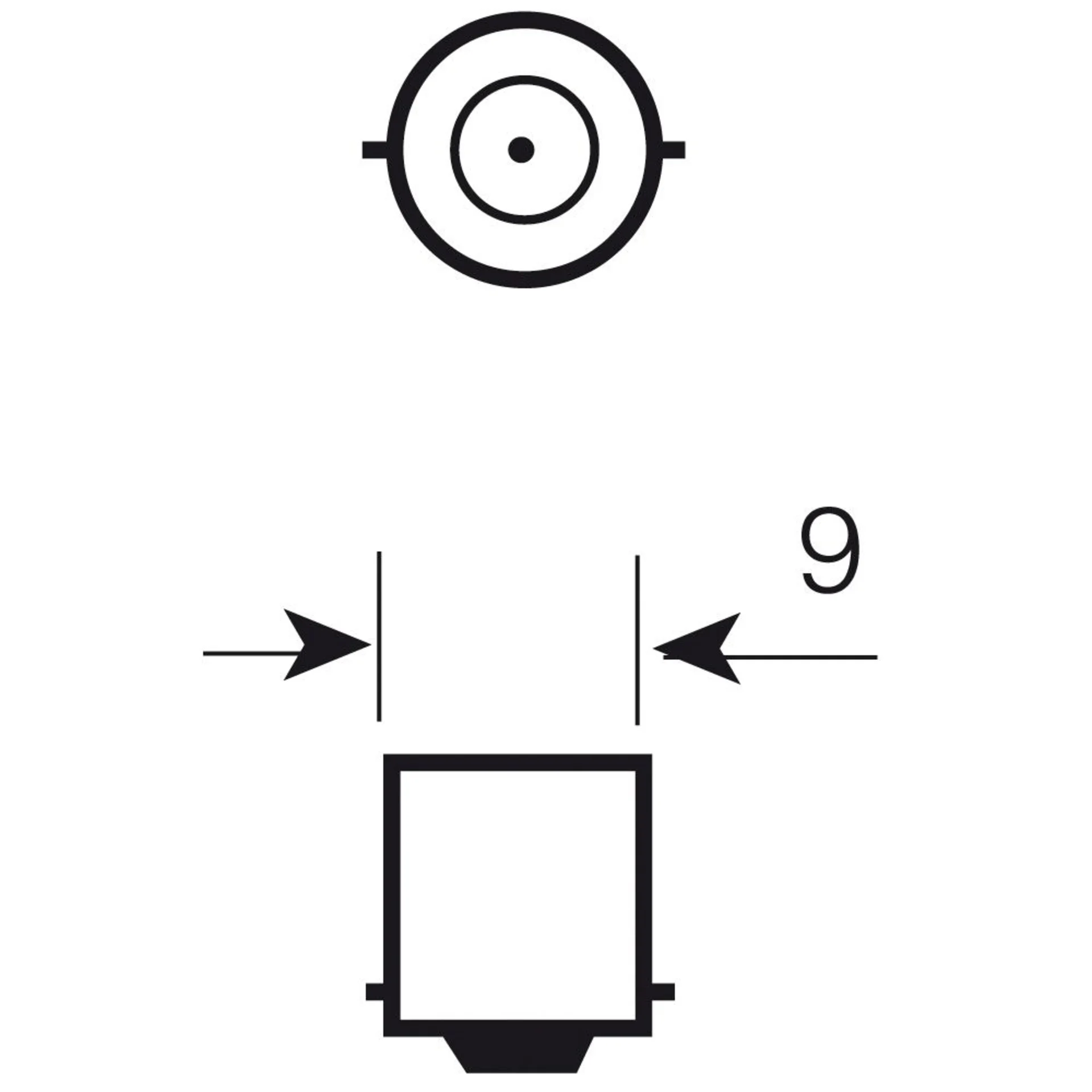 Osram Glühlampe BA9s 12V 20W 12V 20W BA9s