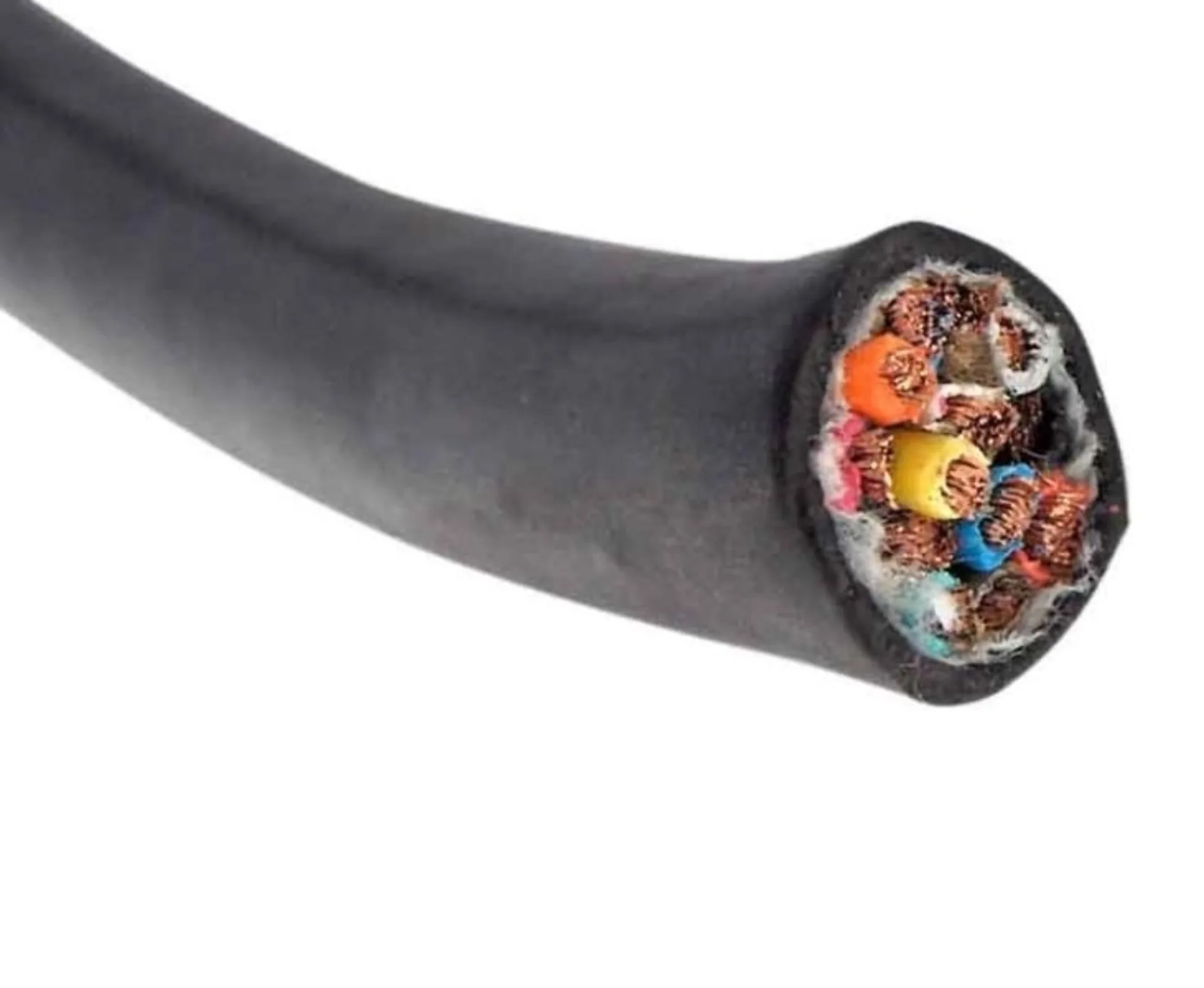 12V Kabel mit 13-poligem Stecker und einem Durchmesser von 13mm