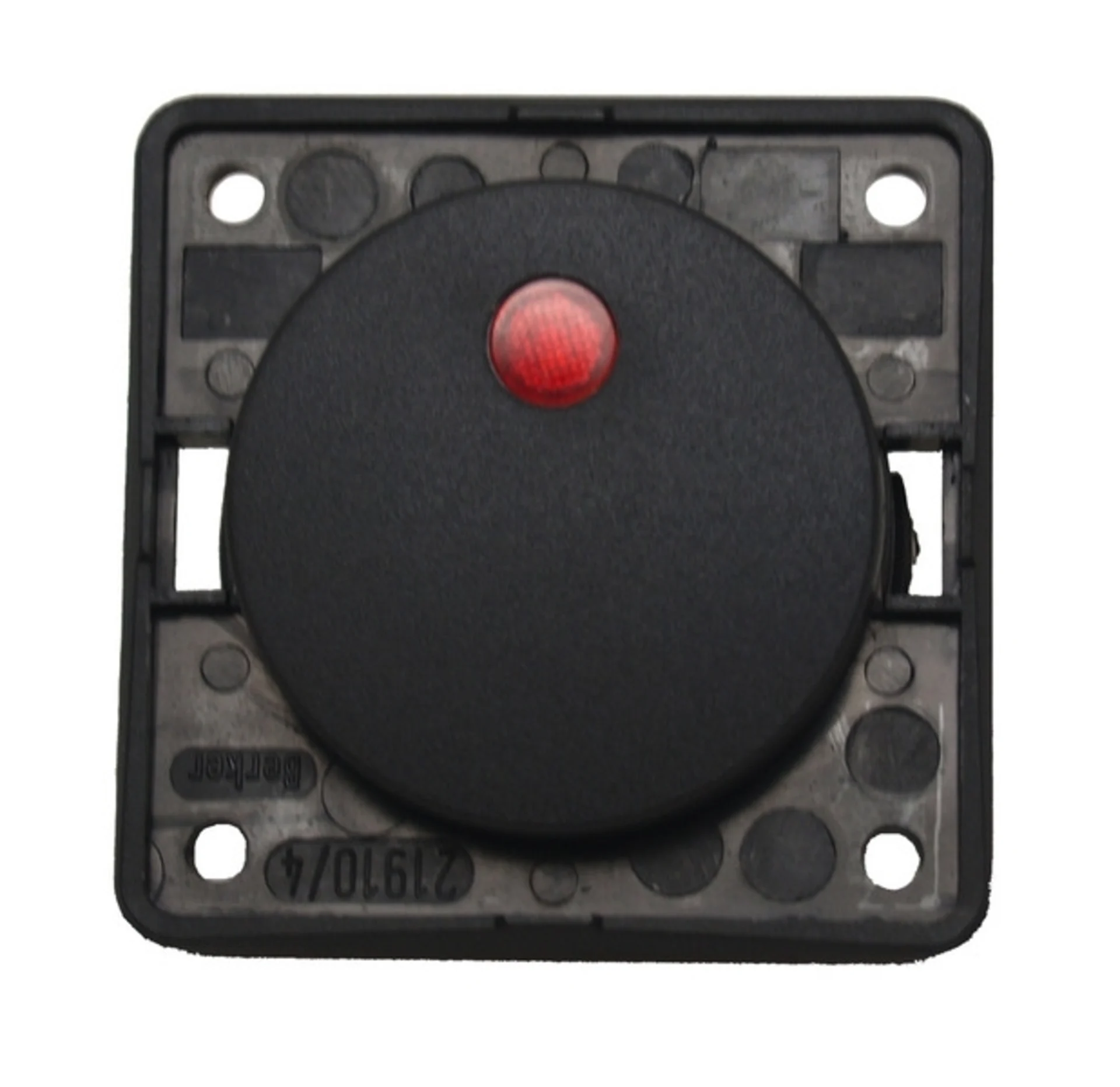Wippschalter 12 V - Anthrazit - Mit roter LED-Kontroll-Anzeige