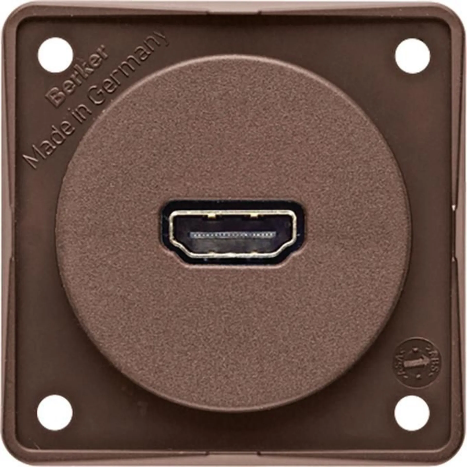HDMI Steckdose braun