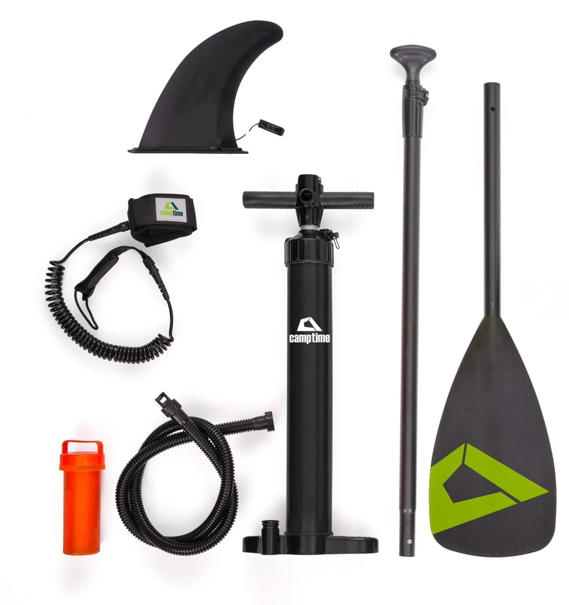 Camptime Polaris 11.0 SUP Set planche de stand up paddling gonflable avec pagaies et pompe à air incluses