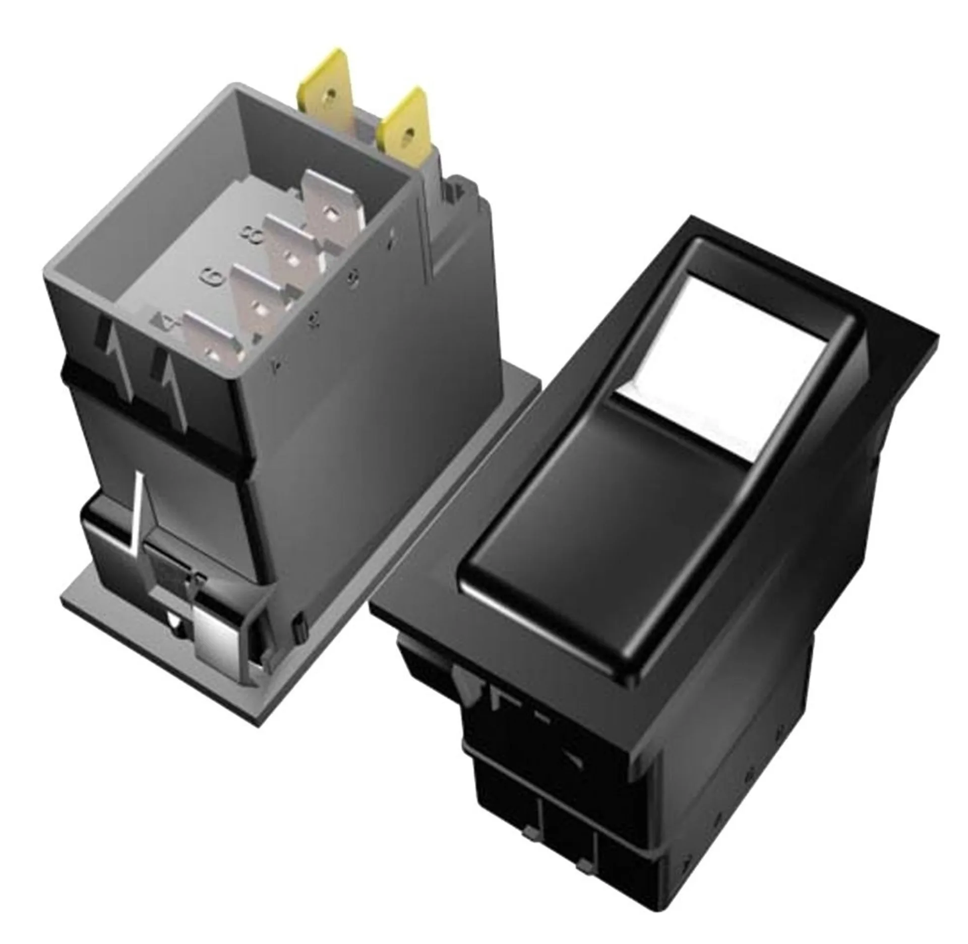 Schalter ohne Symboleinsatz 44x22mm / 00 / Bel.24V (B) Schalter ohne Symboleinsatz 44x22mm / 00 / Bel.24V (B)