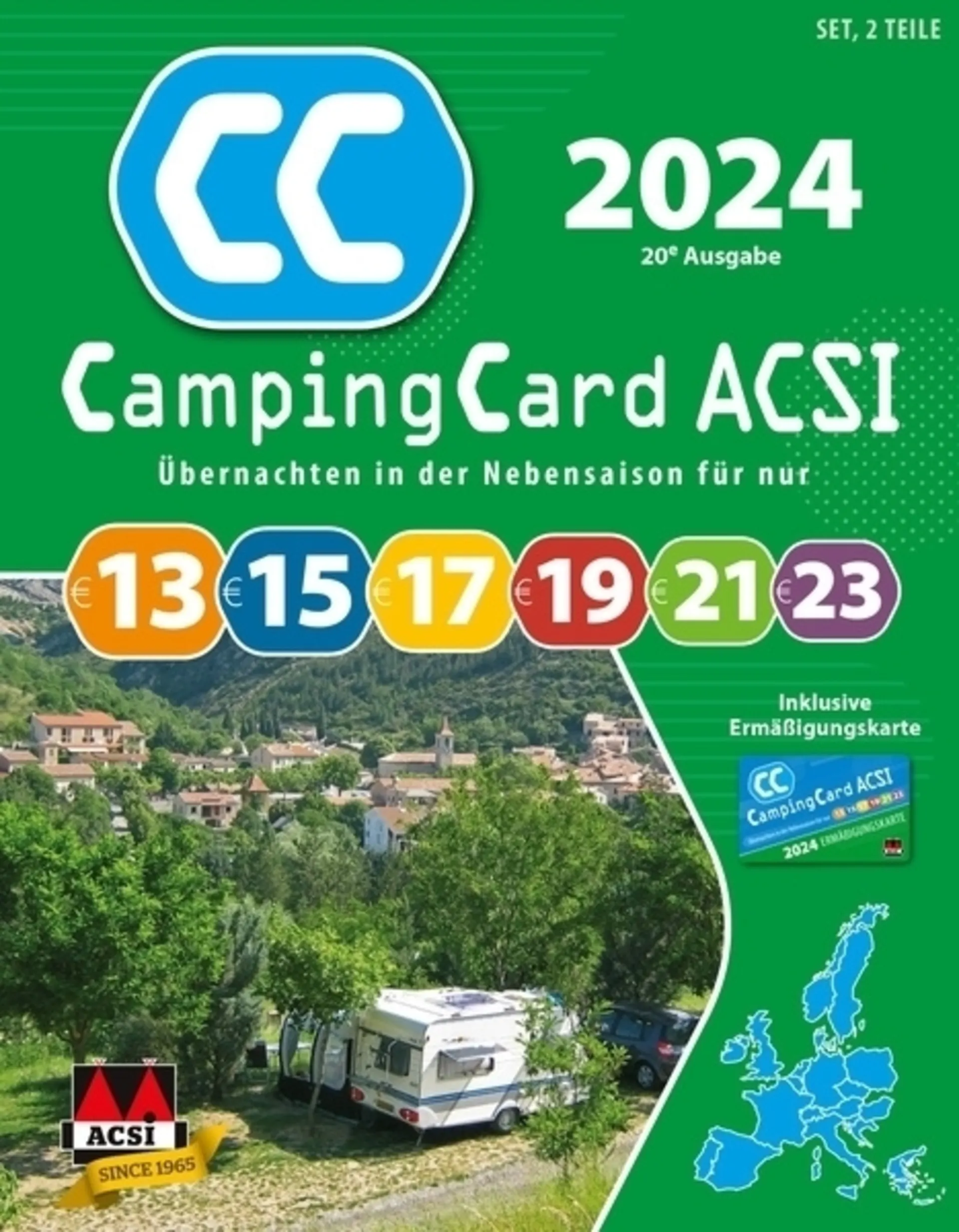 ACSI CampingCard 2024 Guide de camping avec carte de réduction édition allemande ACSI CampingCard 2024 Guide de camping avec carte de réduction édition allemande