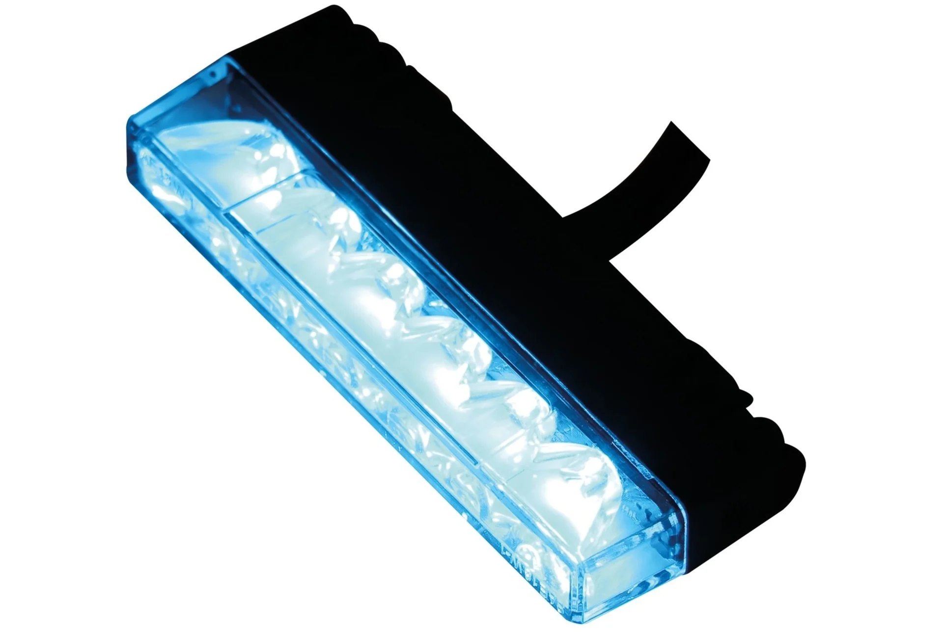 911 Signal LED-Blitzleuchte NR6, blau, ECE- R65, 12/24 V 90 x 35 x 13 mm, 96 x 3 W, IP67, Ultra flach