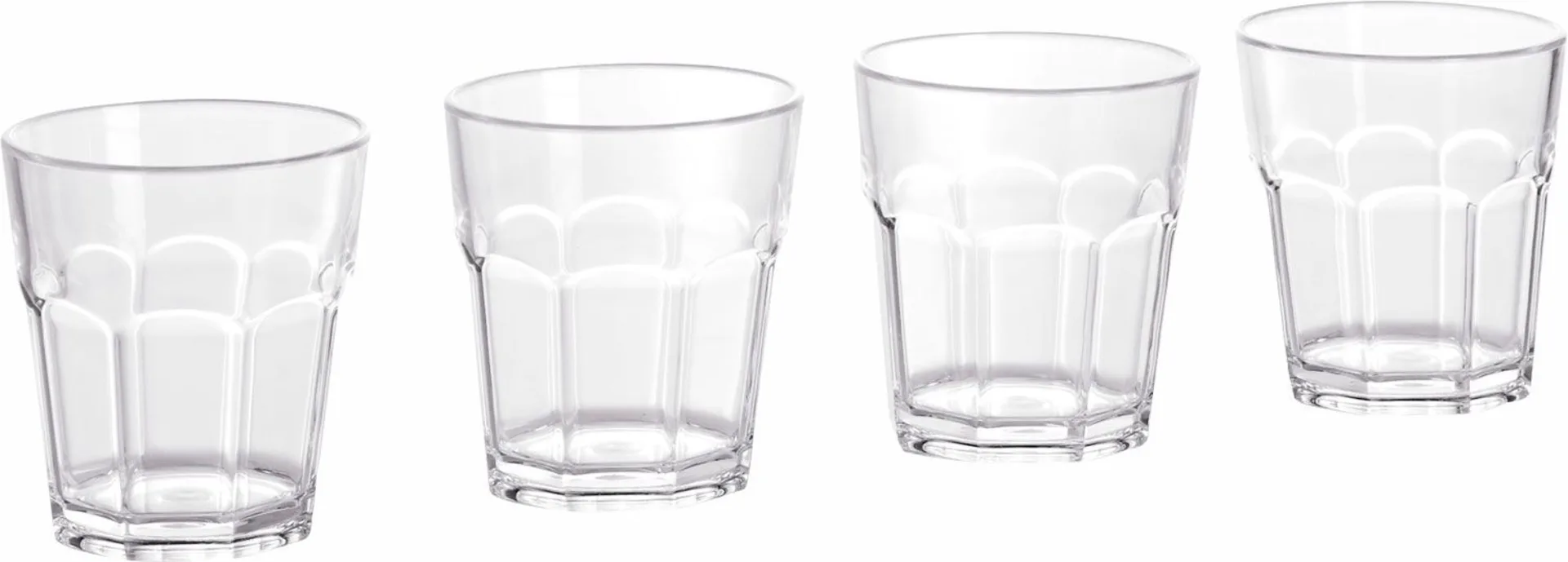 Gimex Solid Line Wasserglas 200 ml 4er Pack
